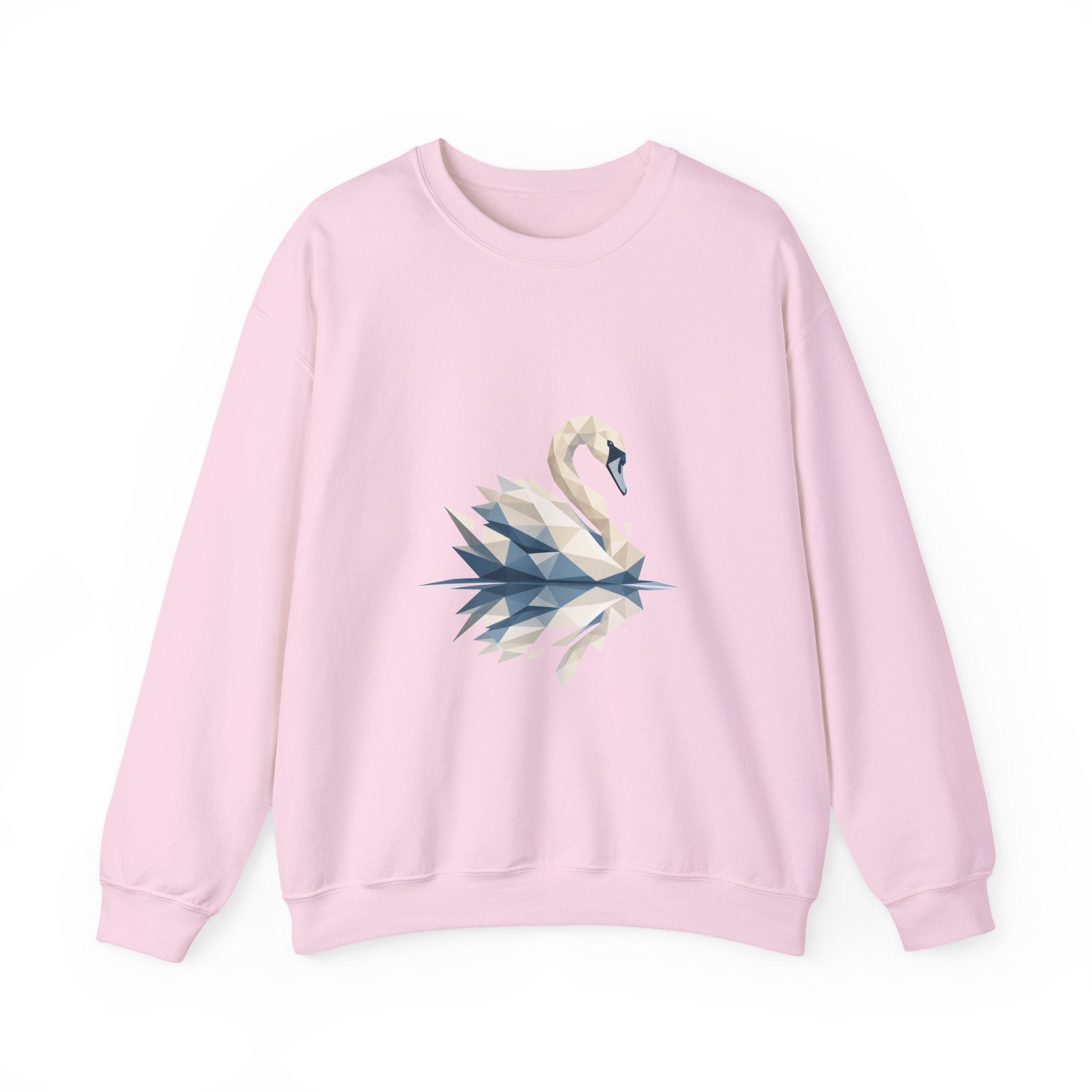Matching Couple Sweatshirt - Raven & Swan Matching Couple Comfort Colors Crew Geometric Art His Hers Love Gift - Design B