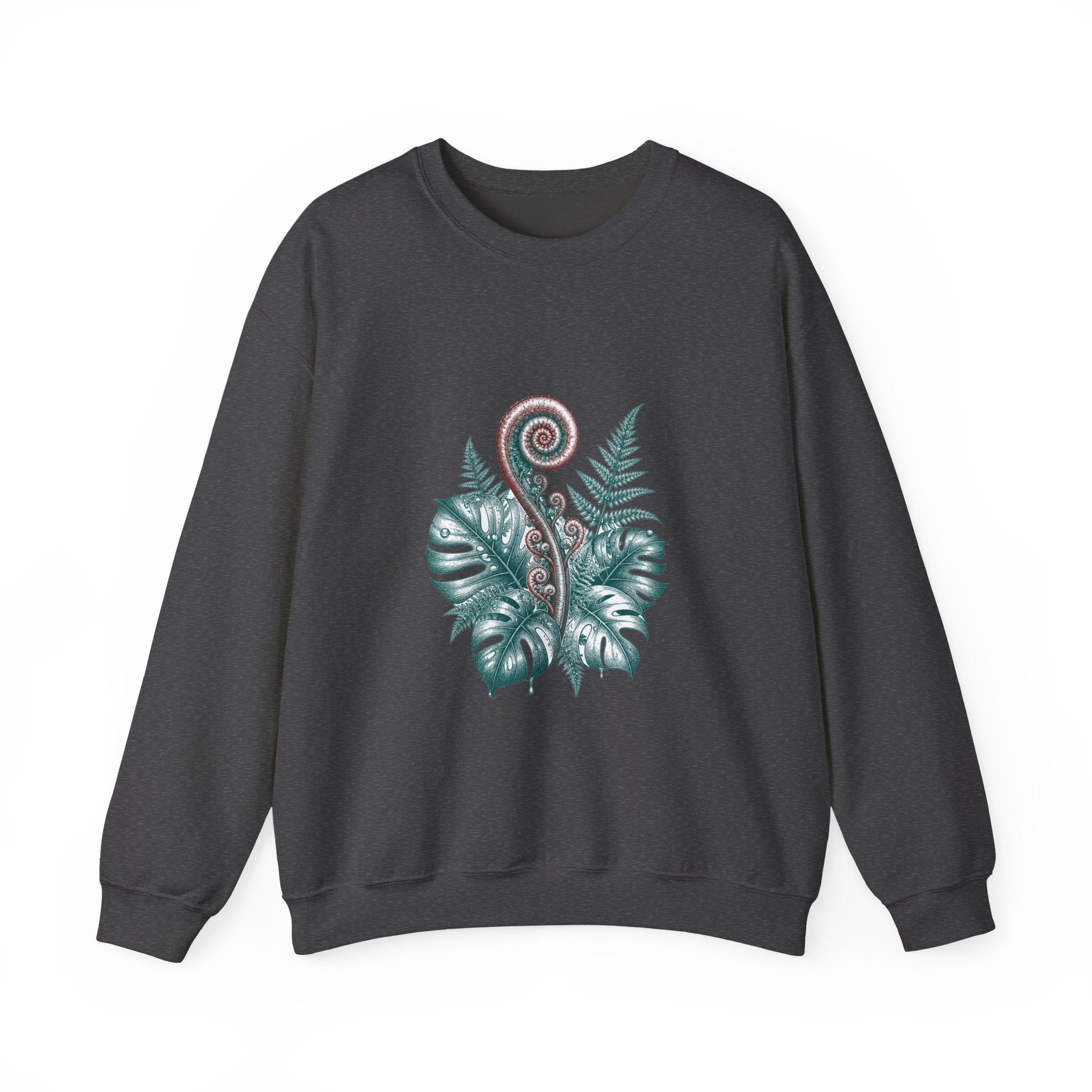 Matching Couple Sweatshirt - Desert & Rainforest Matching Couple Comfort Colors Crew Hand-Drawn Art His Hers Anniversary Gift - Design B