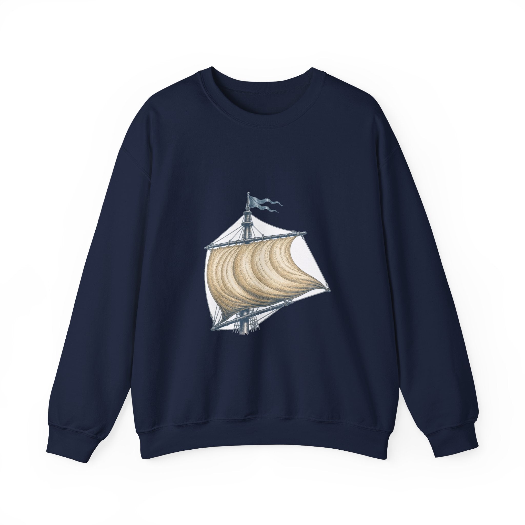 Matching Couple Sweatshirt - Anchor & Sail Matching Couple Premium Fleece Sweatshirt Vintage Art His Hers Honeymoon Gift - Design B