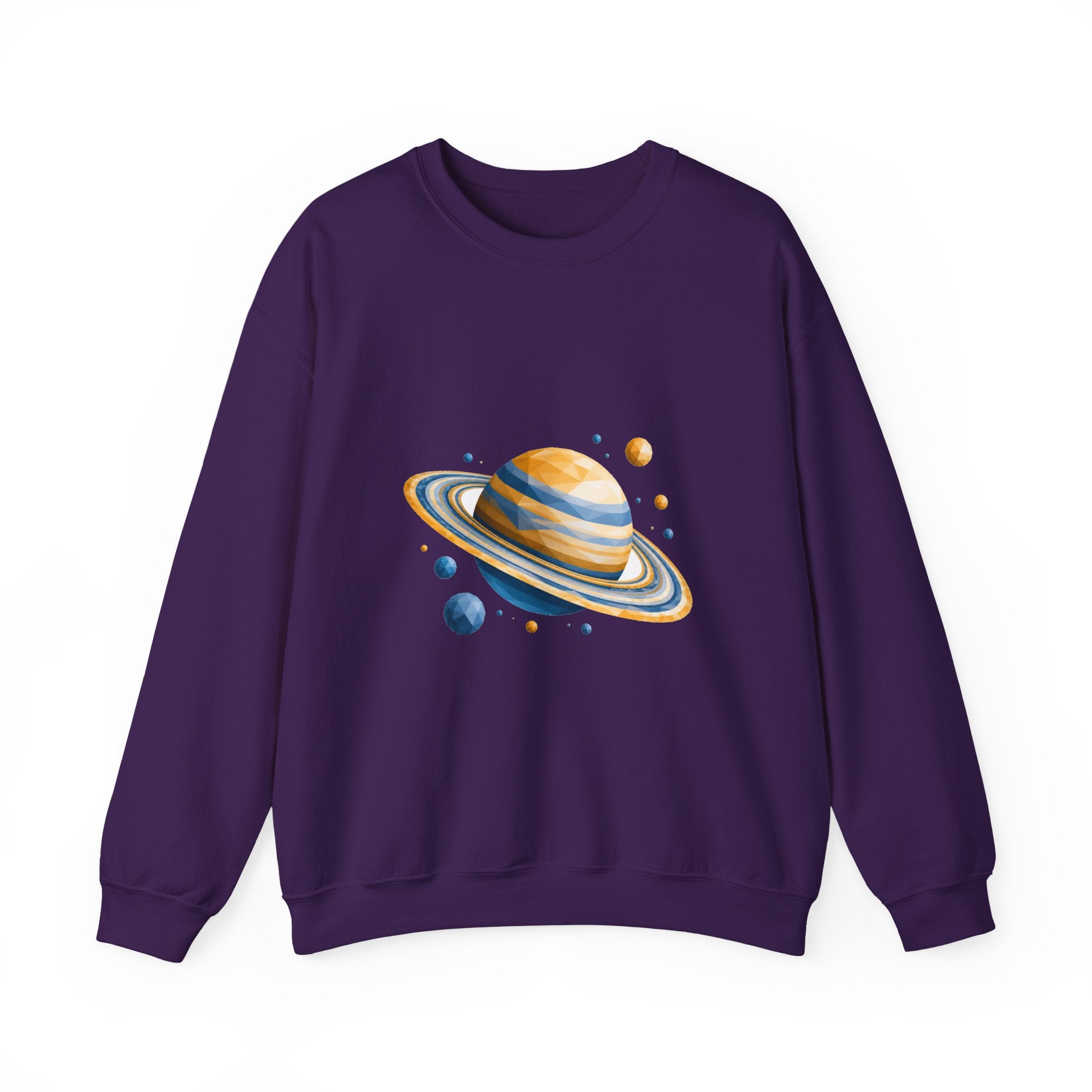 Matching Couple Sweatshirt - Saturn & Jupiter Matching Couple Comfort Colors Crew Geometric Art His Hers Love Gift - Design A