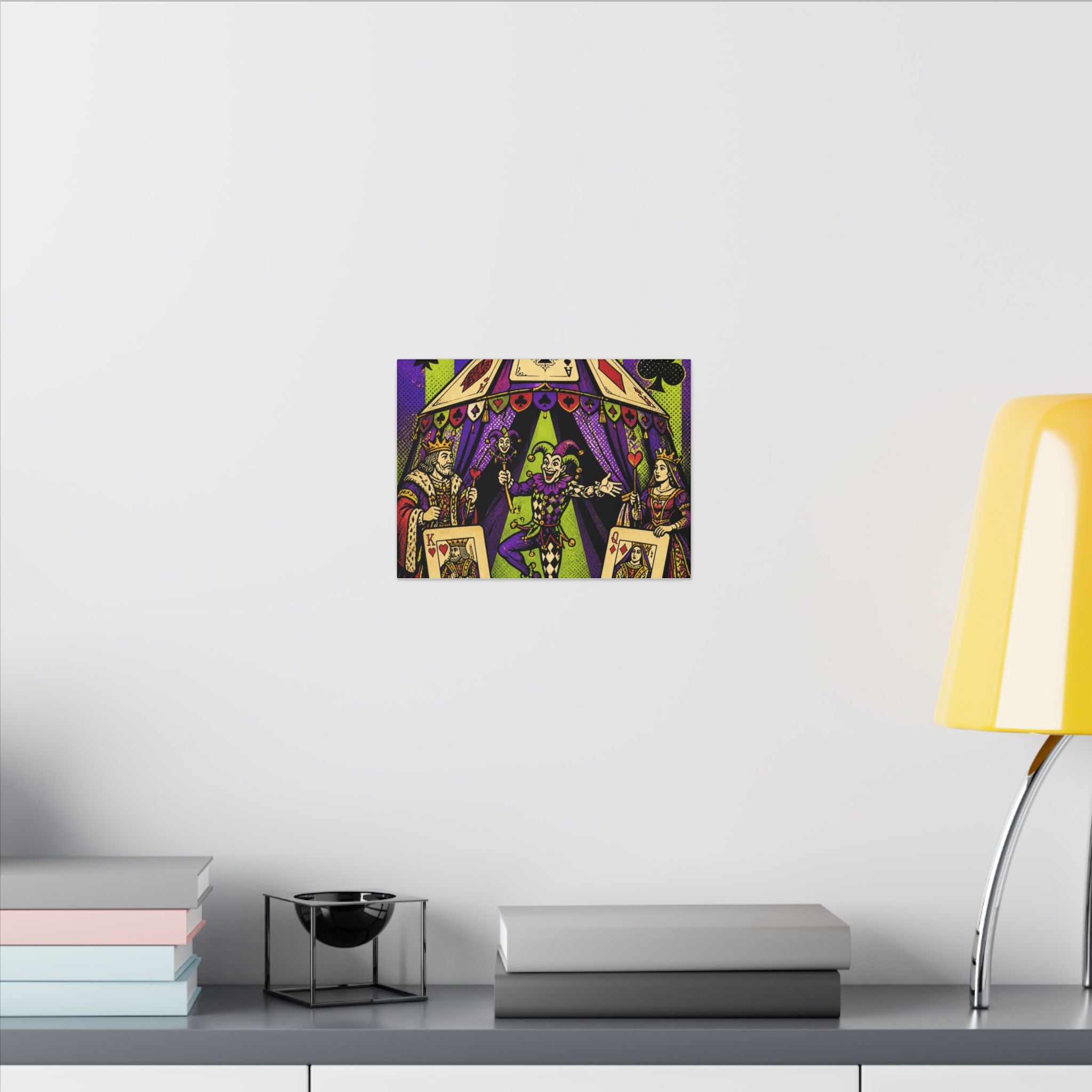 Playing Cards Tent Wall Art Canvas 16×20 Pop Art Living Room Decor Maximalist Print
