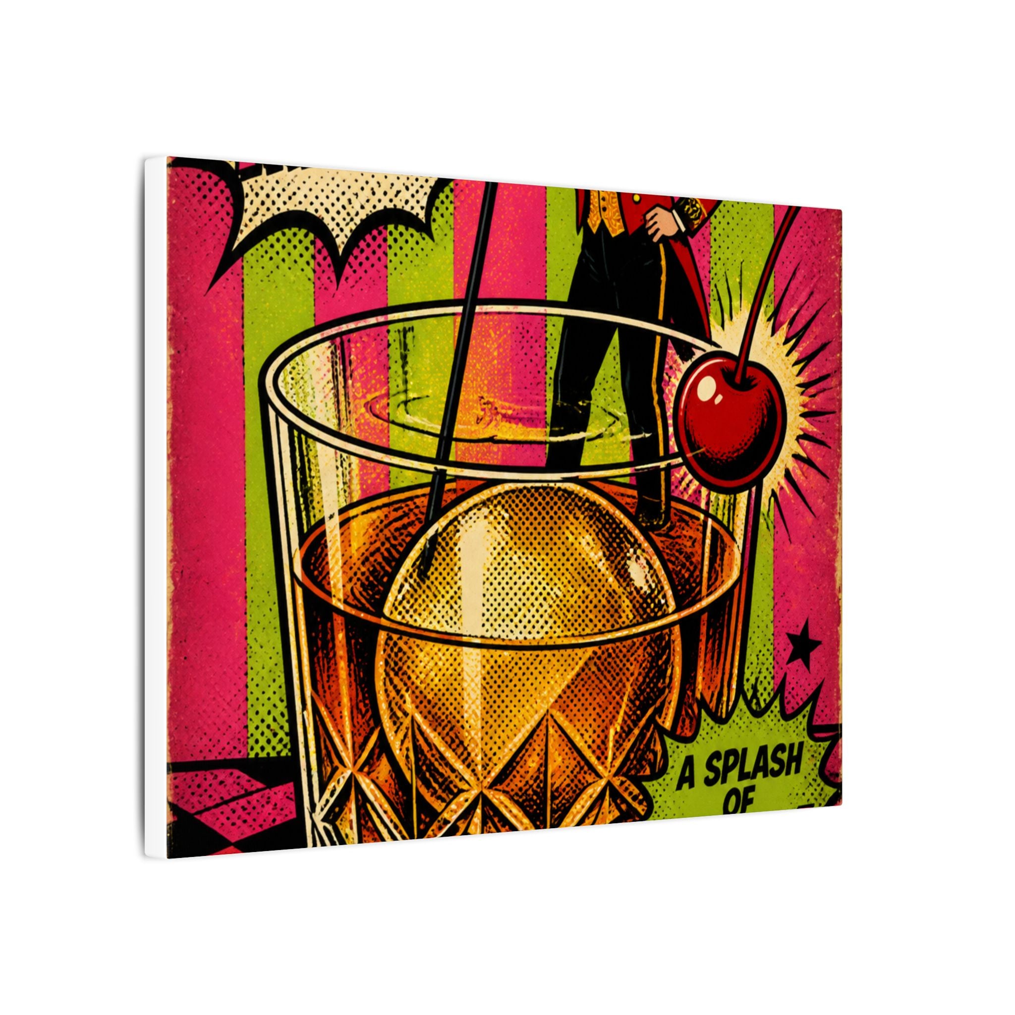 Old Fashioned Ringmaster Wall Art Canvas 24×36 Pop Art Restaurant Decor Maximalist Print