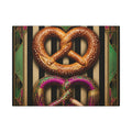Pretzel Contortionist Wall Art Canvas 16×20 Art Deco Entryway Decor Maximalist Print
