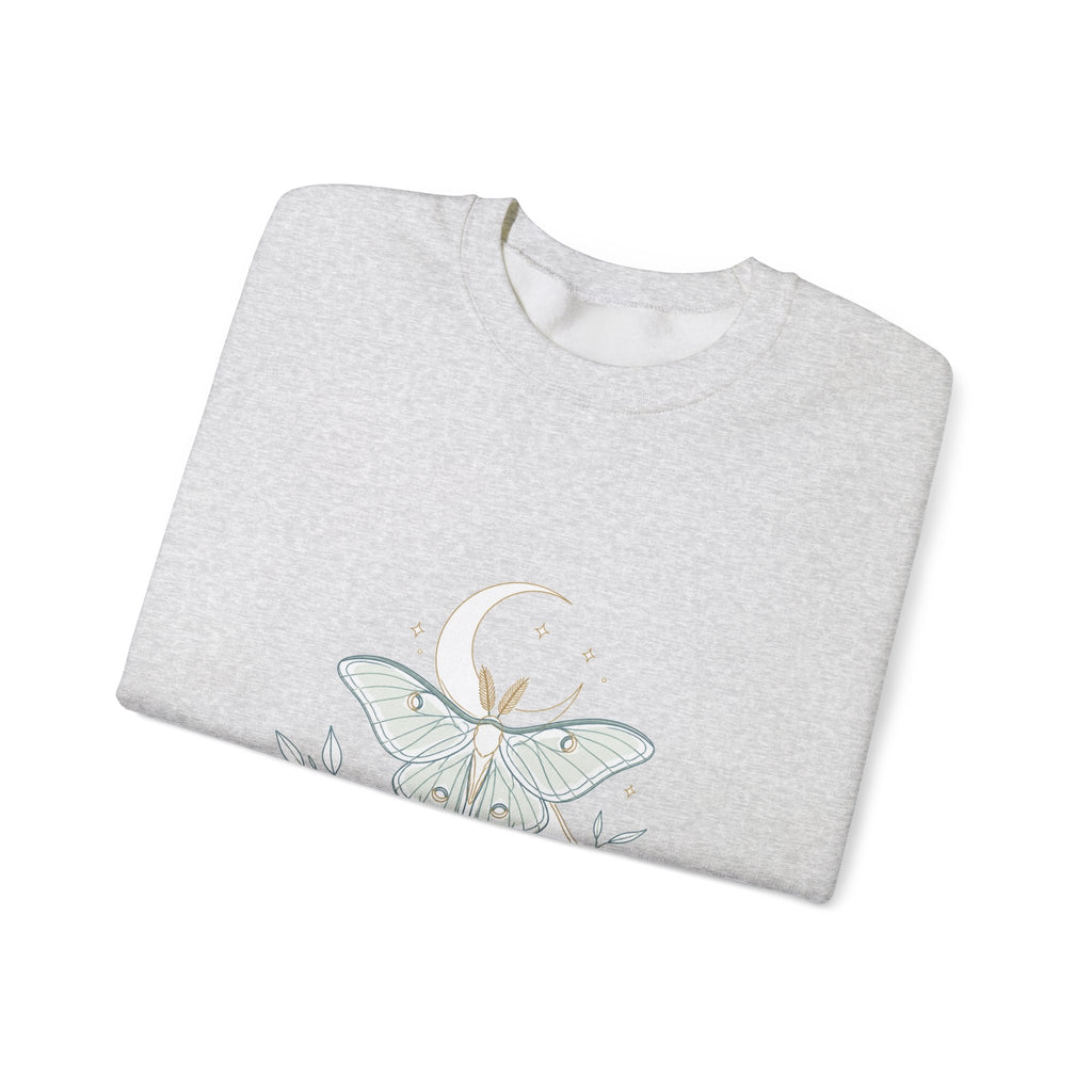 Matching Couple Sweatshirt - Butterfly & Moth Matching Couple Comfort Colors Crew Minimalist Art His Hers Christmas Gift - Design B