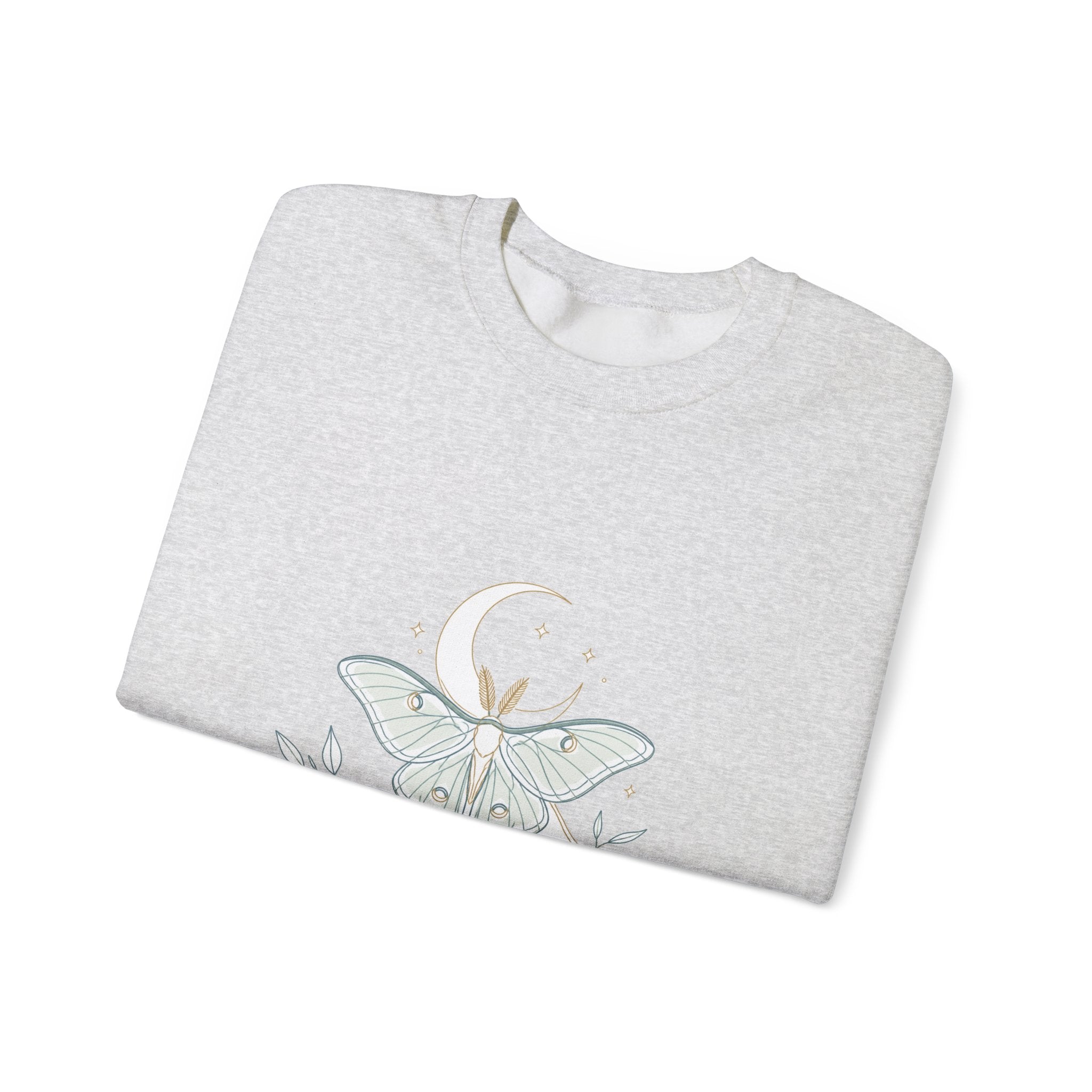 Matching Couple Sweatshirt - Butterfly & Moth Matching Couple Comfort Colors Crew Minimalist Art His Hers Christmas Gift - Design B
