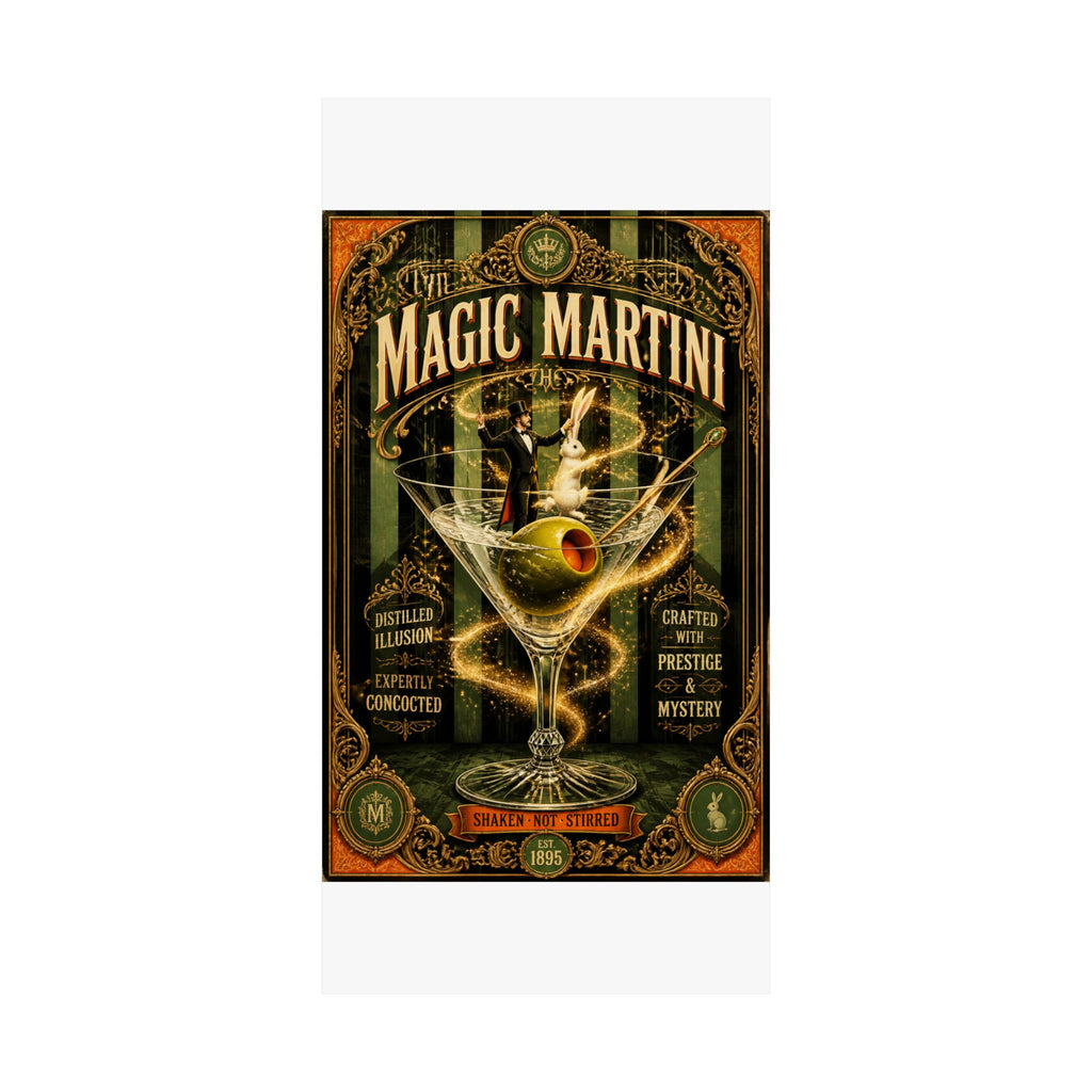 Martini Magician Wall Art Poster 24×36 Baroque Studio Decor Maximalist Print