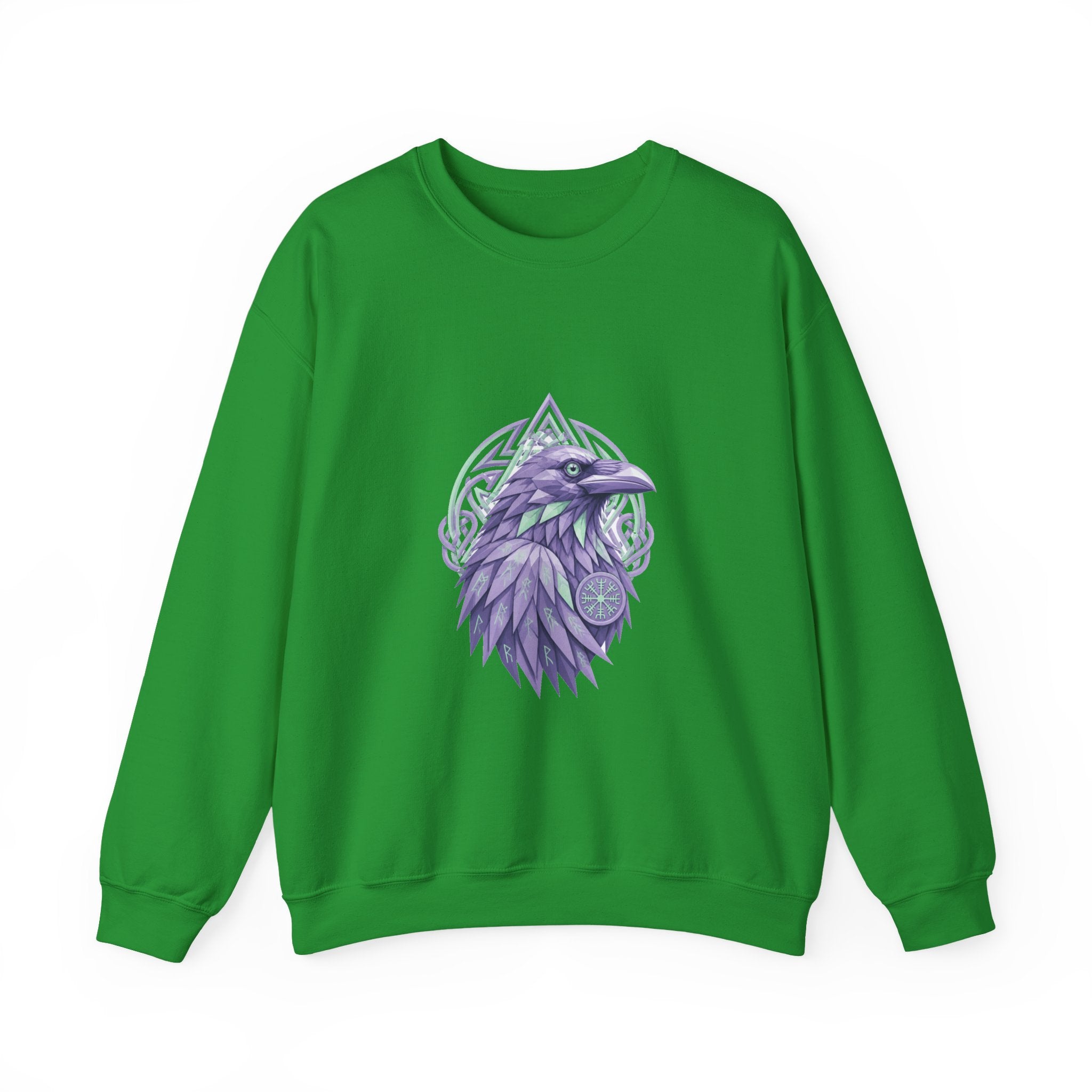 Matching Couple Sweatshirt - Huginn & Muninn Matching Couple Comfort Colors Crew Geometric Art His Hers Love Gift - Design A