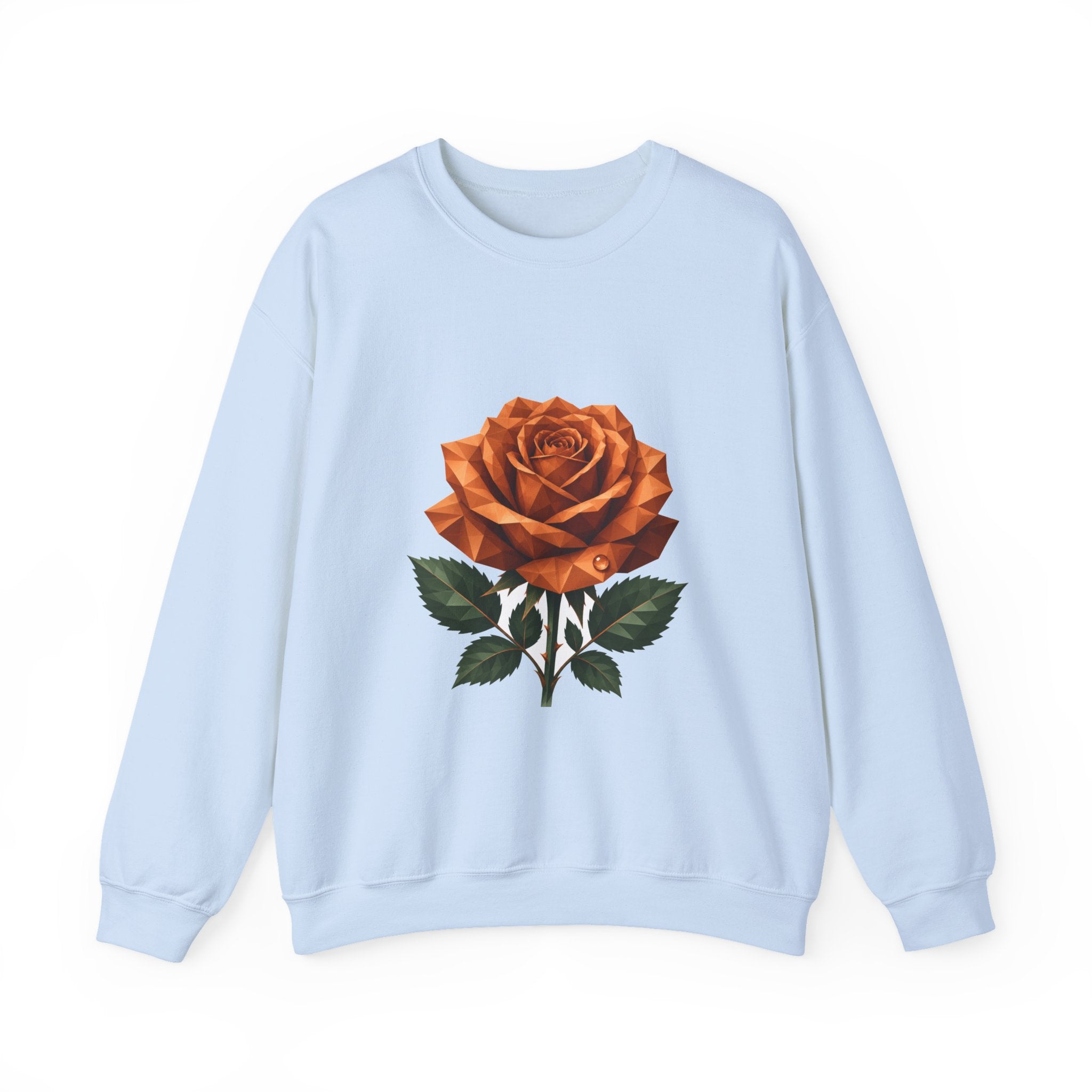 Matching Couple Sweatshirt - Rose & Thorn Matching Couple Premium Fleece Sweatshirt Geometric Art His Hers Love Gift - Design A