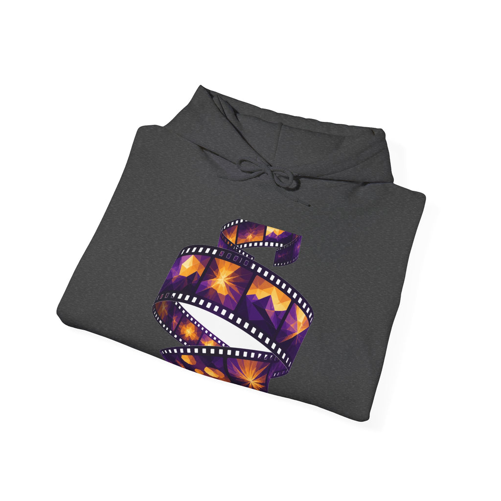 Matching Couple Sweatshirt - Camera & Film Matching Couple Hooded Sweatshirt Geometric Art His Hers Couple Gift - Design B