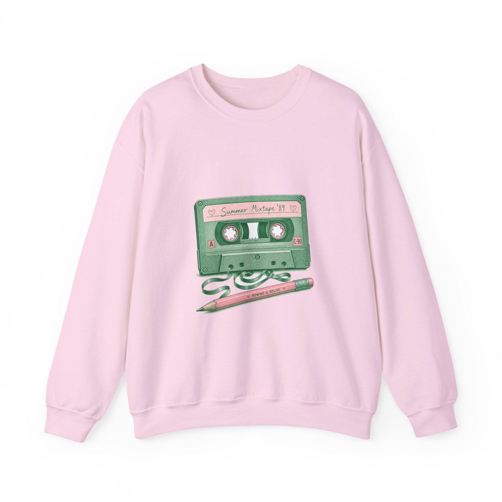 Matching Couple Sweatshirt - Vinyl & Cassette Matching Couple Comfort Colors Crew Vintage Art His Hers Honeymoon Gift - Design B