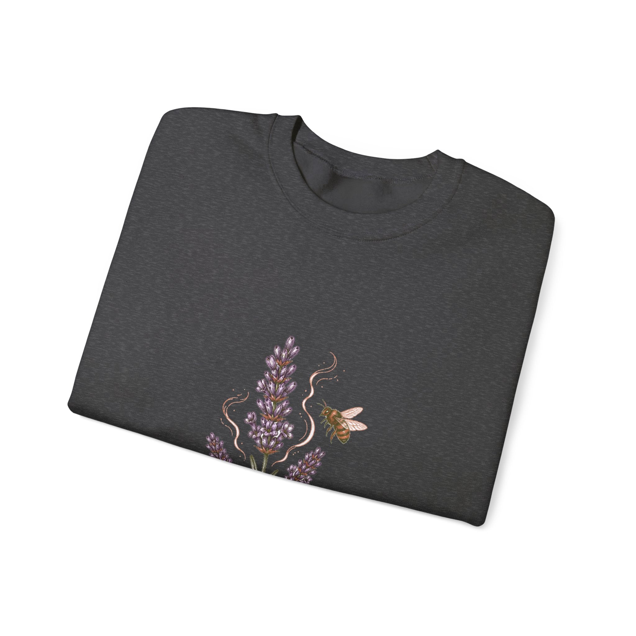 Matching Couple Sweatshirt - Lavender & Thistle Matching Couple Crewneck Sweatshirt Hand-Drawn Art His Hers Best Friend Gift - Design A