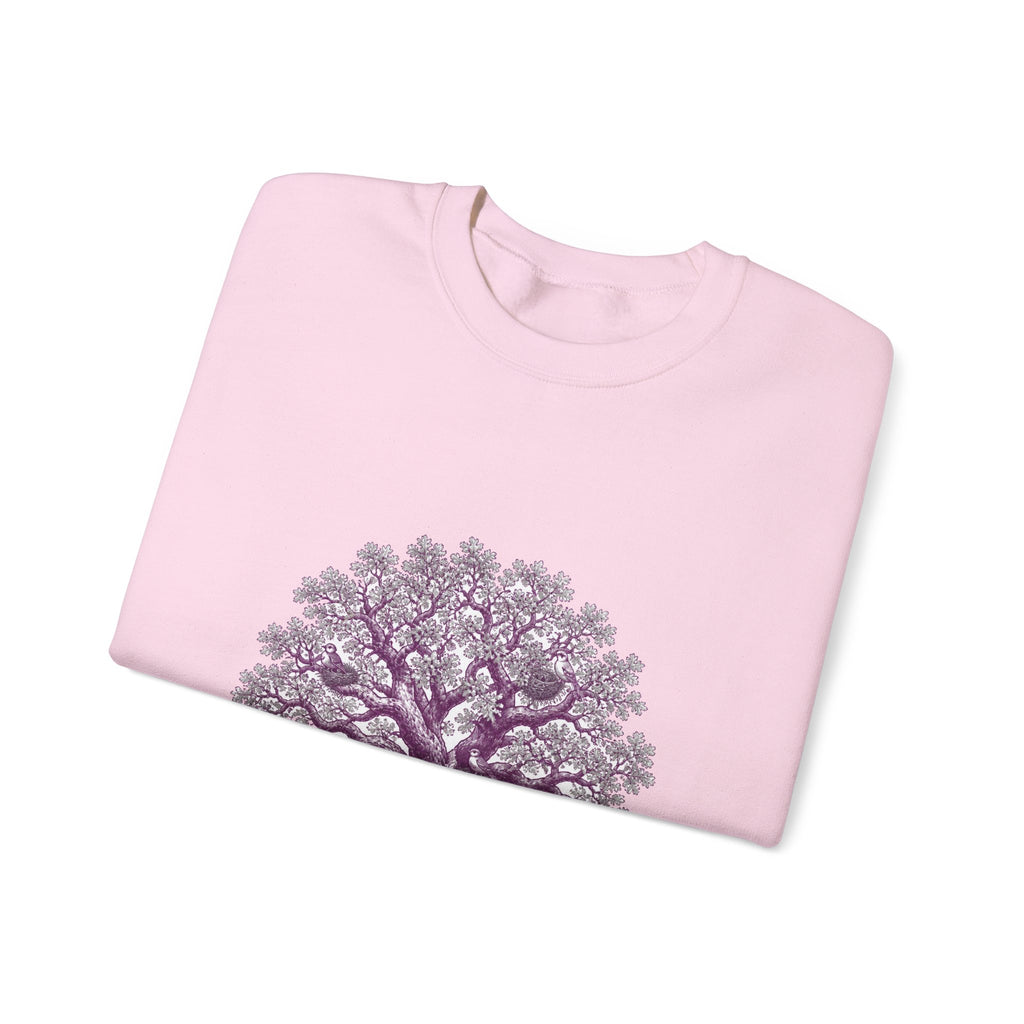 Matching Couple Sweatshirt - Ancient Oak & Deep Roots Matching Couple Premium Fleece Sweatshirt Hand-Drawn Art His Hers Anniversary Gift - Design A