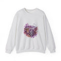 Matching Couple Sweatshirt - Lavender Fields & Canyon Matching Couple Crewneck Sweatshirt Watercolor Art His Hers Engagement Gift - Design B