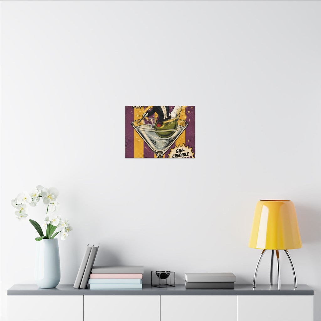Martini Magician Wall Art Canvas 16×20 Pop Art Living Room Decor Maximalist Print
