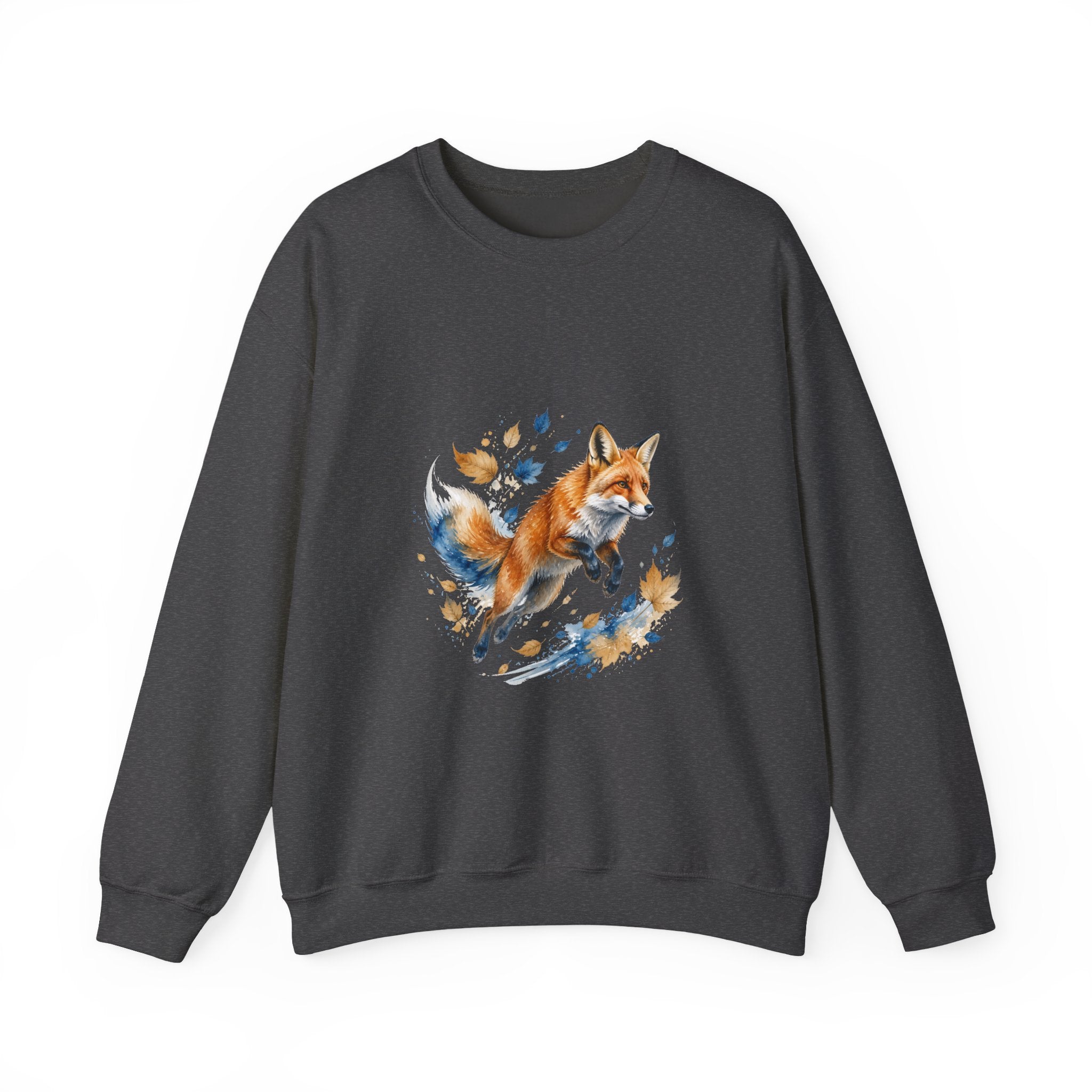 Matching Couple Sweatshirt - Fox & Rabbit Matching Couple Premium Fleece Sweatshirt Watercolor Art His Hers Birthday Gift - Design A