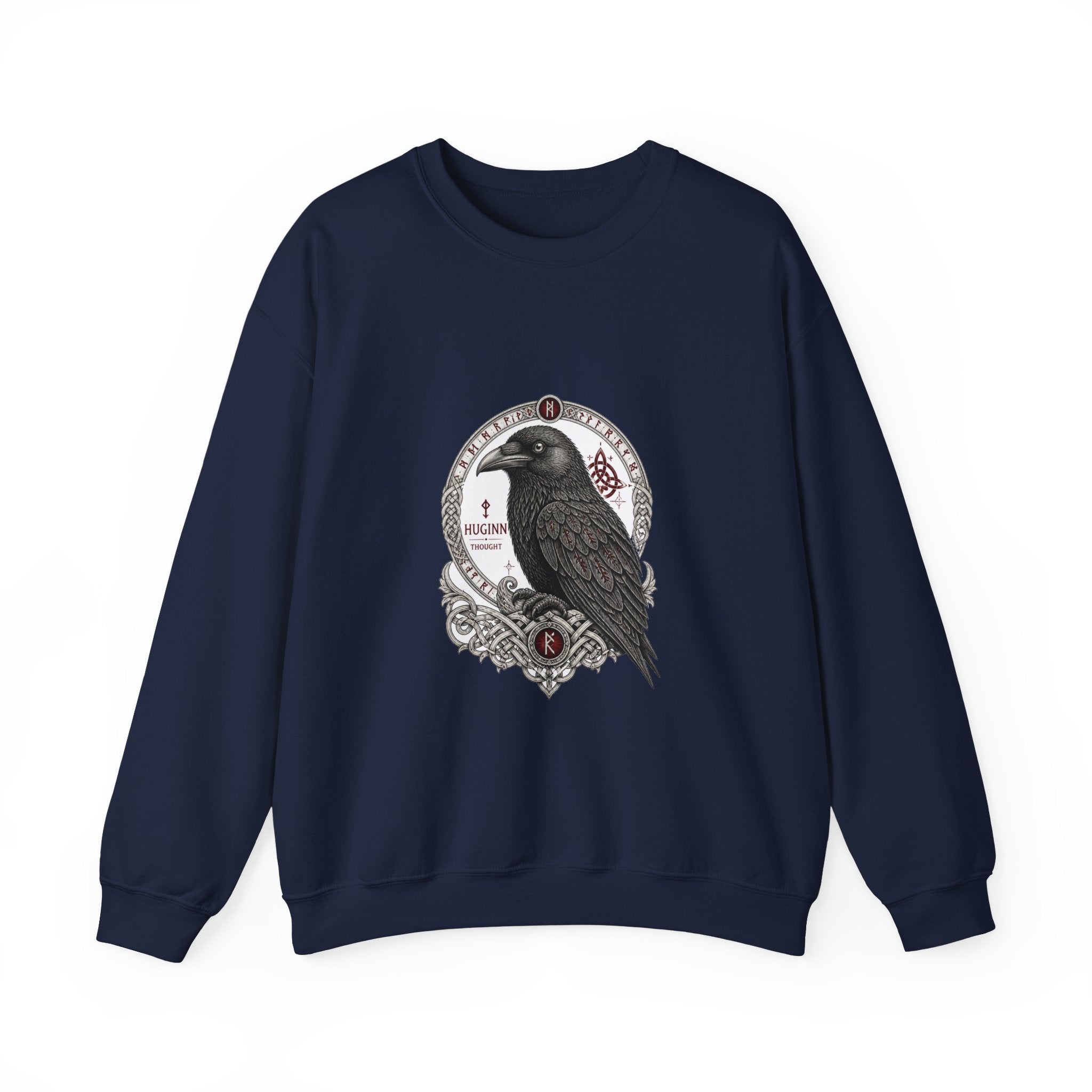 Matching Couple Sweatshirt - Huginn & Muninn Matching Couple Comfort Colors Crew Vintage Art His Hers Honeymoon Gift - Design A