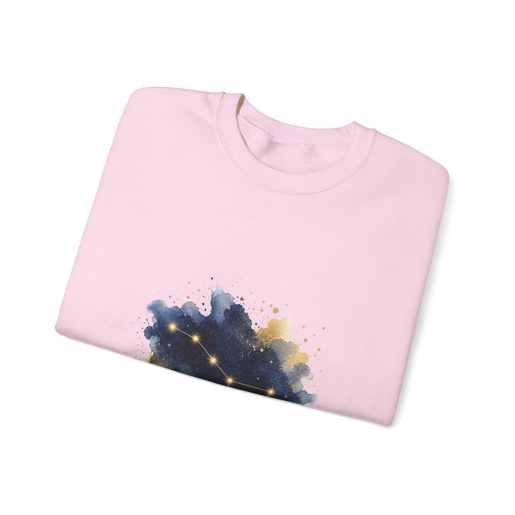 Matching Couple Sweatshirt - Big & Little Dipper Matching Couple Comfort Colors Crew Watercolor Art His Hers Birthday Gift - Design A
