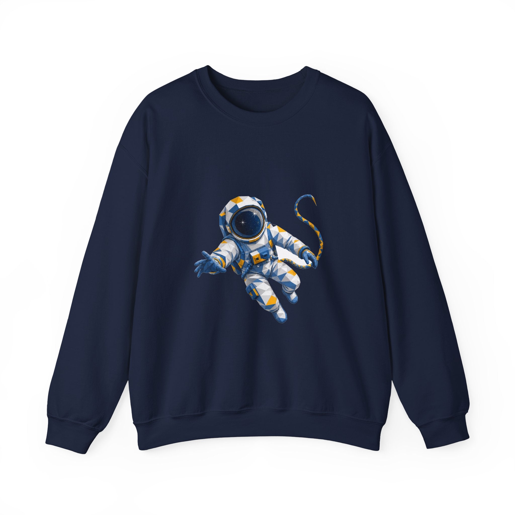 Matching Couple Sweatshirt - Astronaut & Planet Matching Couple Comfort Colors Crew Geometric Art His Hers Love Gift - Design A