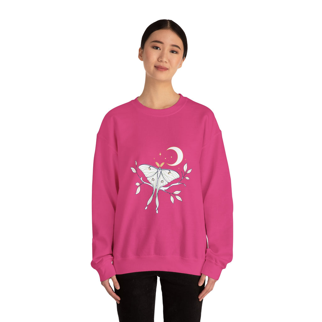 Matching Couple Sweatshirt - Butterfly & Moth Matching Couple Premium Fleece Sweatshirt Minimalist Art His Hers Christmas Gift - Design B