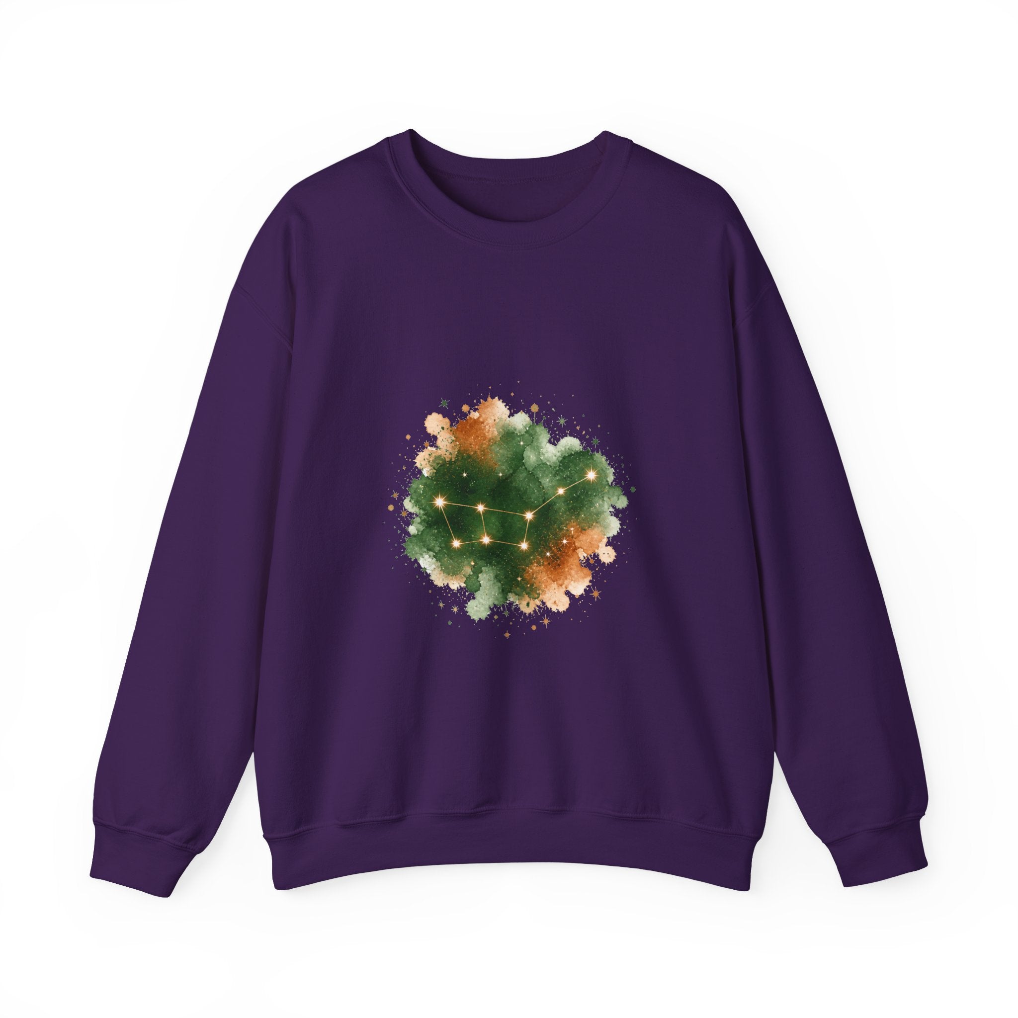 Matching Couple Sweatshirt - Big & Little Dipper Matching Couple Crewneck Sweatshirt Watercolor Art His Hers Engagement Gift - Design A