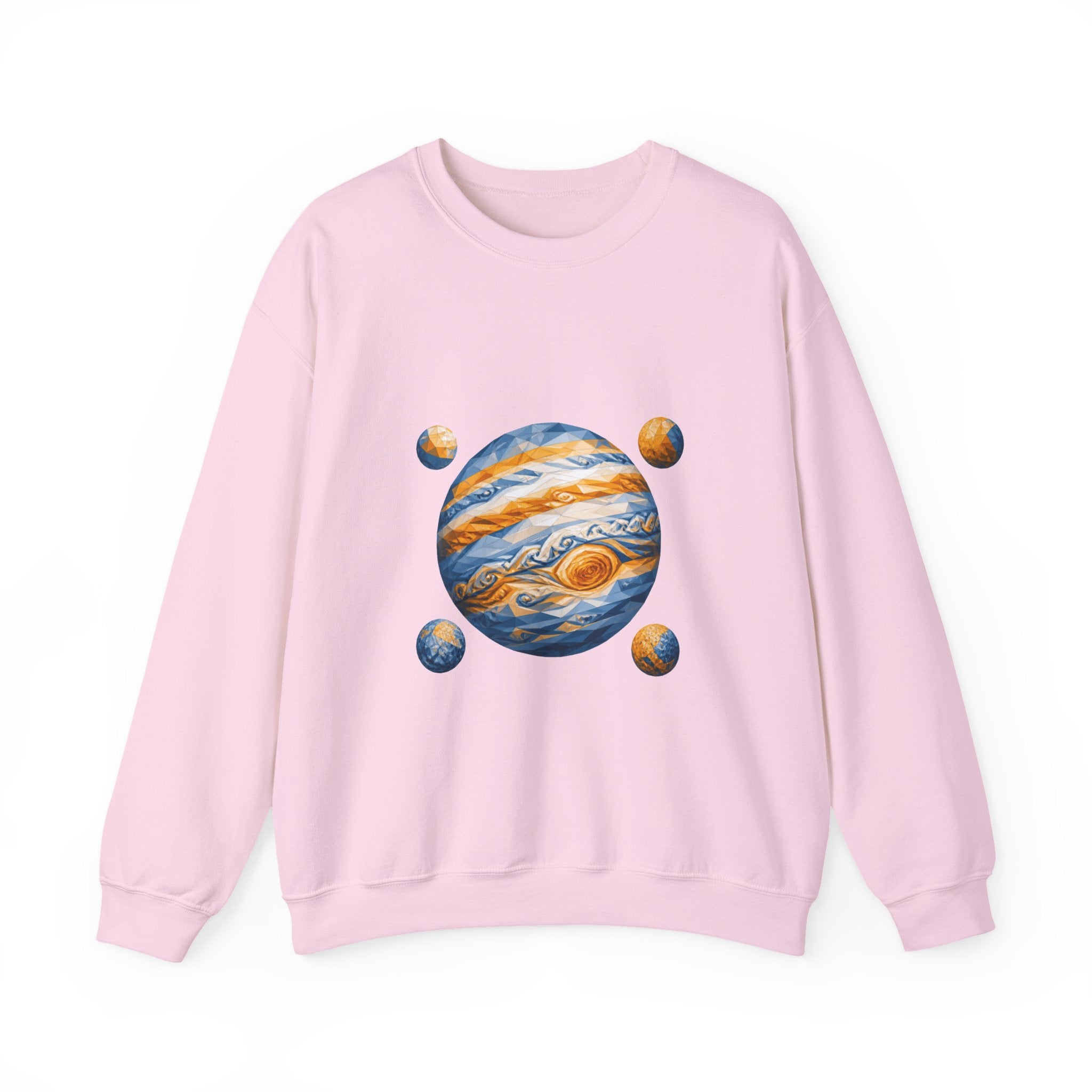 Matching Couple Sweatshirt - Saturn & Jupiter Matching Couple Comfort Colors Crew Geometric Art His Hers Love Gift - Design B