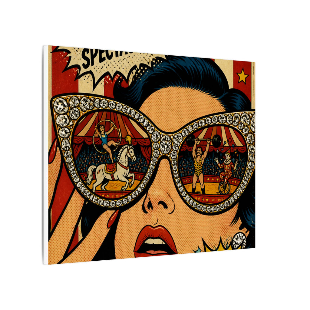 Sunglasses Circus Ring Wall Art Canvas 16×20 Pop Art Living Room Decor Maximalist Print