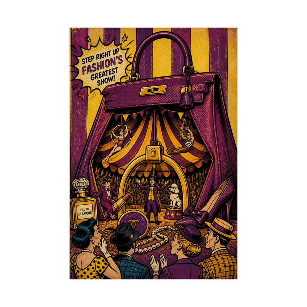 Handbag Big Top Wall Art Poster 24×36 Pop Art Restaurant Decor Maximalist Print