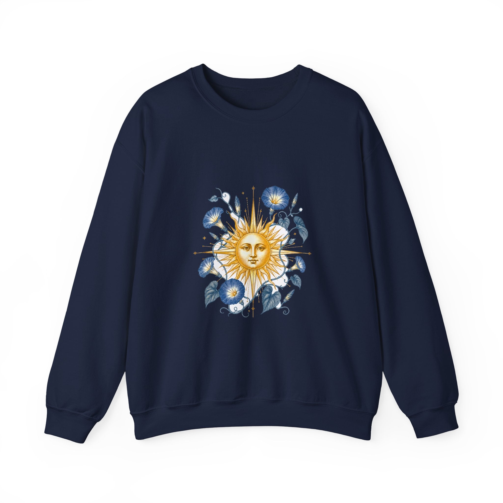 Matching Couple Sweatshirt - Sun & Moon Matching Couple Comfort Colors Crew Vintage Art His Hers Honeymoon Gift - Design B