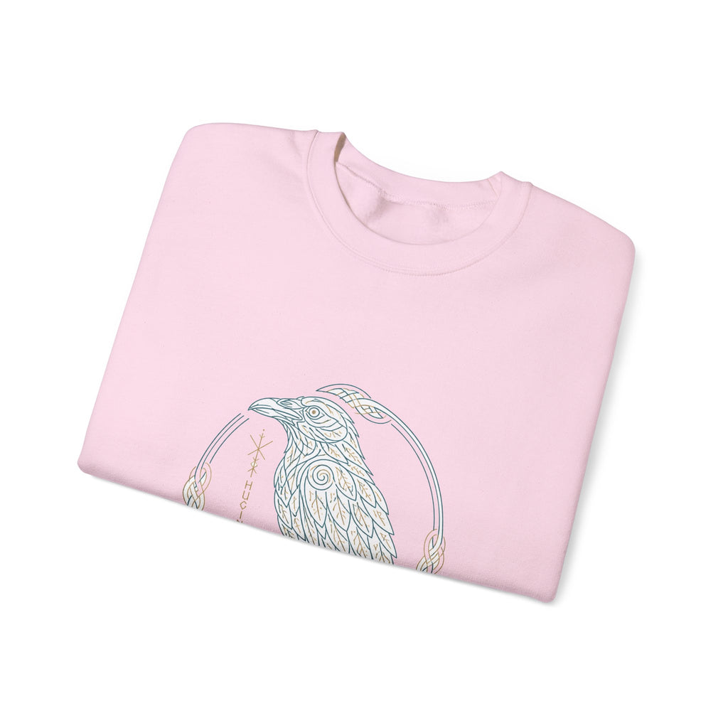 Matching Couple Sweatshirt - Huginn & Muninn Matching Couple Comfort Colors Crew Minimalist Art His Hers Christmas Gift - Design A