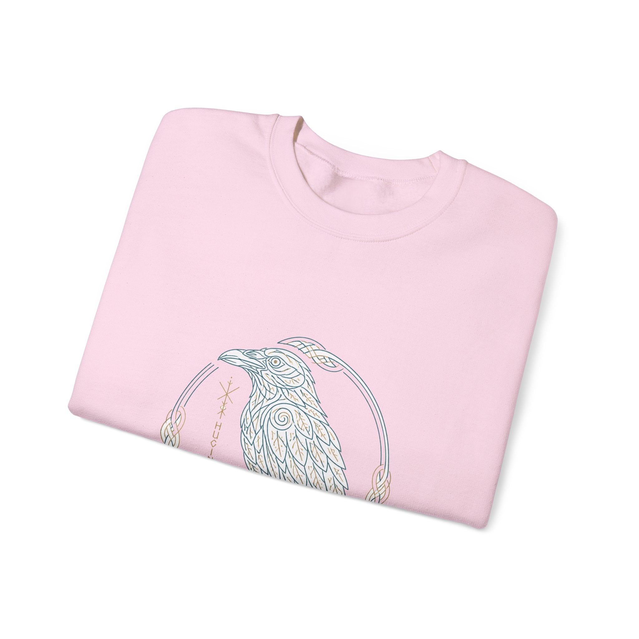 Matching Couple Sweatshirt - Huginn & Muninn Matching Couple Comfort Colors Crew Minimalist Art His Hers Christmas Gift - Design A