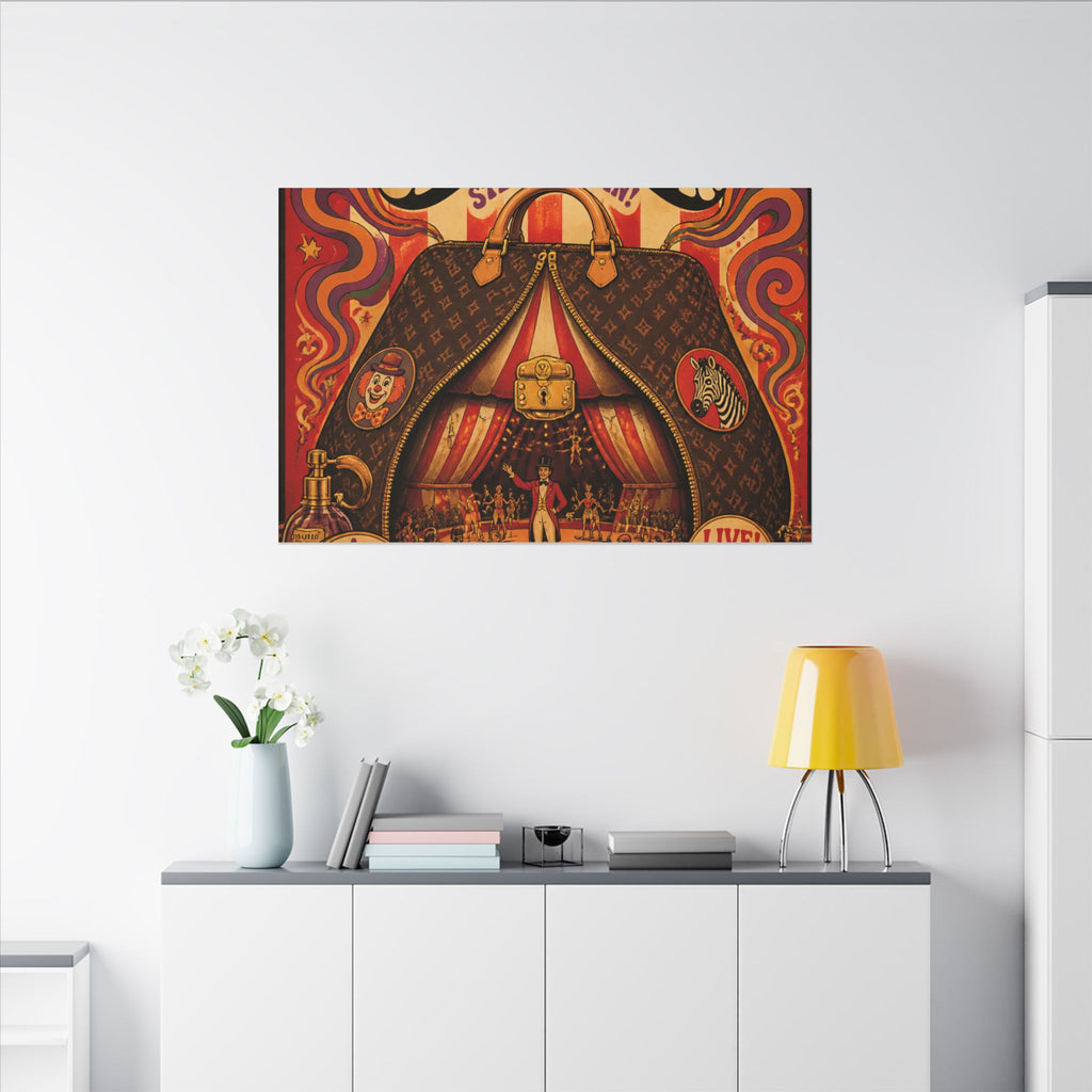 Handbag Big Top Wall Art Canvas 24×36 Psychedelic Dining Room Decor Maximalist Print