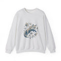 Matching Couple Sweatshirt - Fox & Rabbit Matching Couple Crewneck Sweatshirt Vintage Art His Hers Wedding Gift - Design A