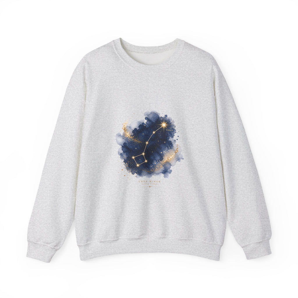 Matching Couple Sweatshirt - Big & Little Dipper Matching Couple Comfort Colors Crew Watercolor Art His Hers Birthday Gift - Design B