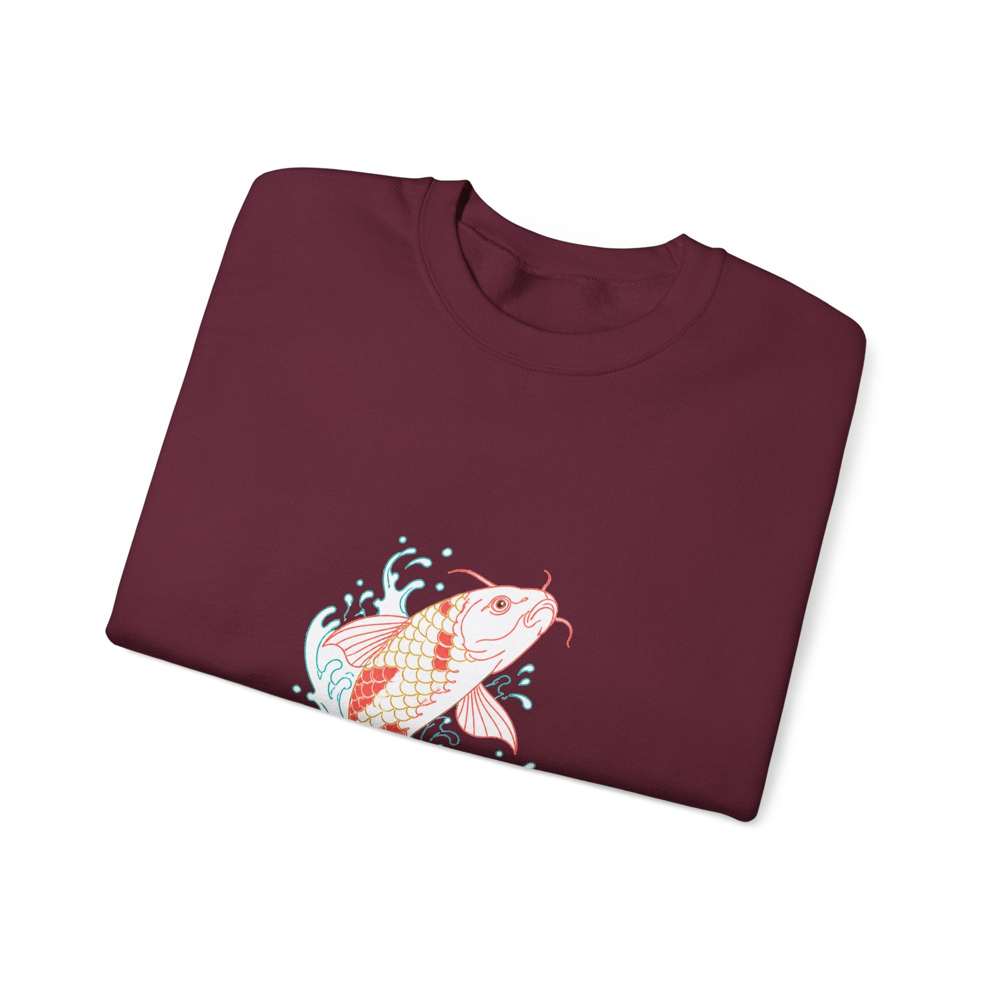 Matching Couple Sweatshirt - Koi Fish Yin Yang Matching Couple Premium Fleece Sweatshirt Minimalist Art His Hers Christmas Gift - Design A