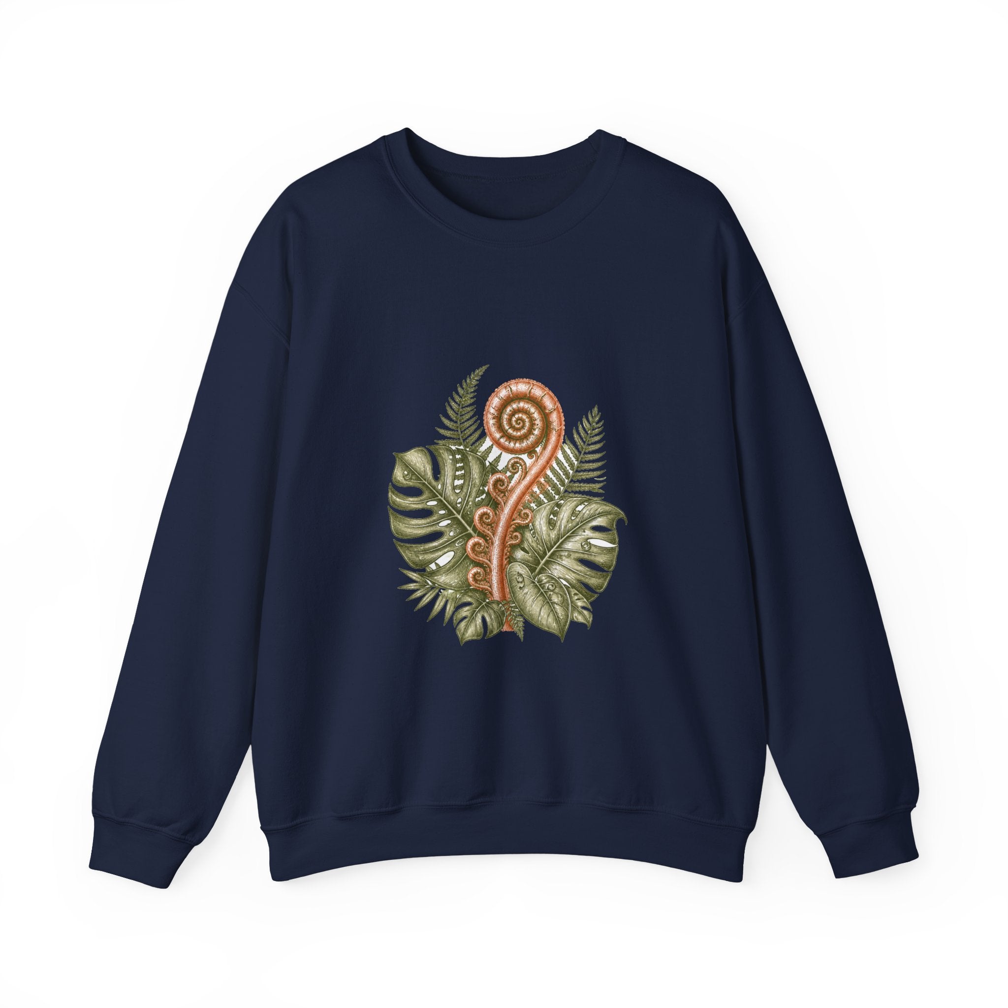 Matching Couple Sweatshirt - Desert & Rainforest Matching Couple Crewneck Sweatshirt Hand-Drawn Art His Hers Best Friend Gift - Design B
