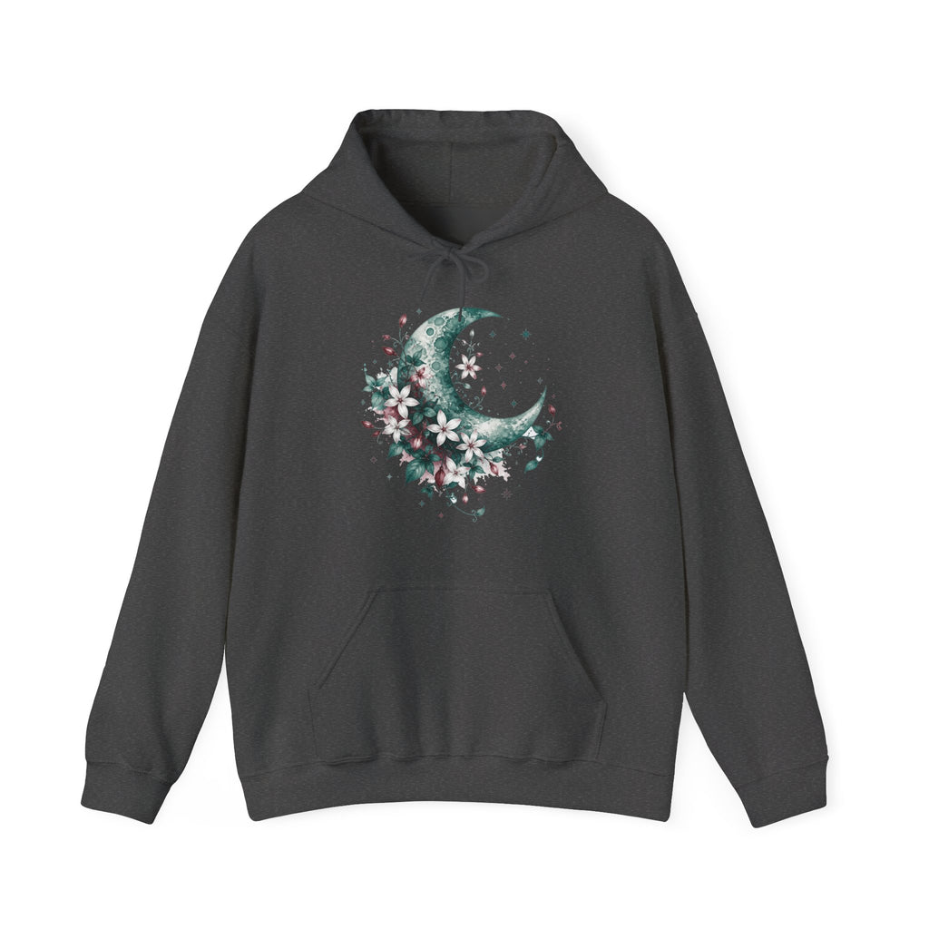 Matching Couple Sweatshirt - Sun & Moon Matching Couple Hooded Sweatshirt Watercolor Art His Hers Engagement Gift - Design A