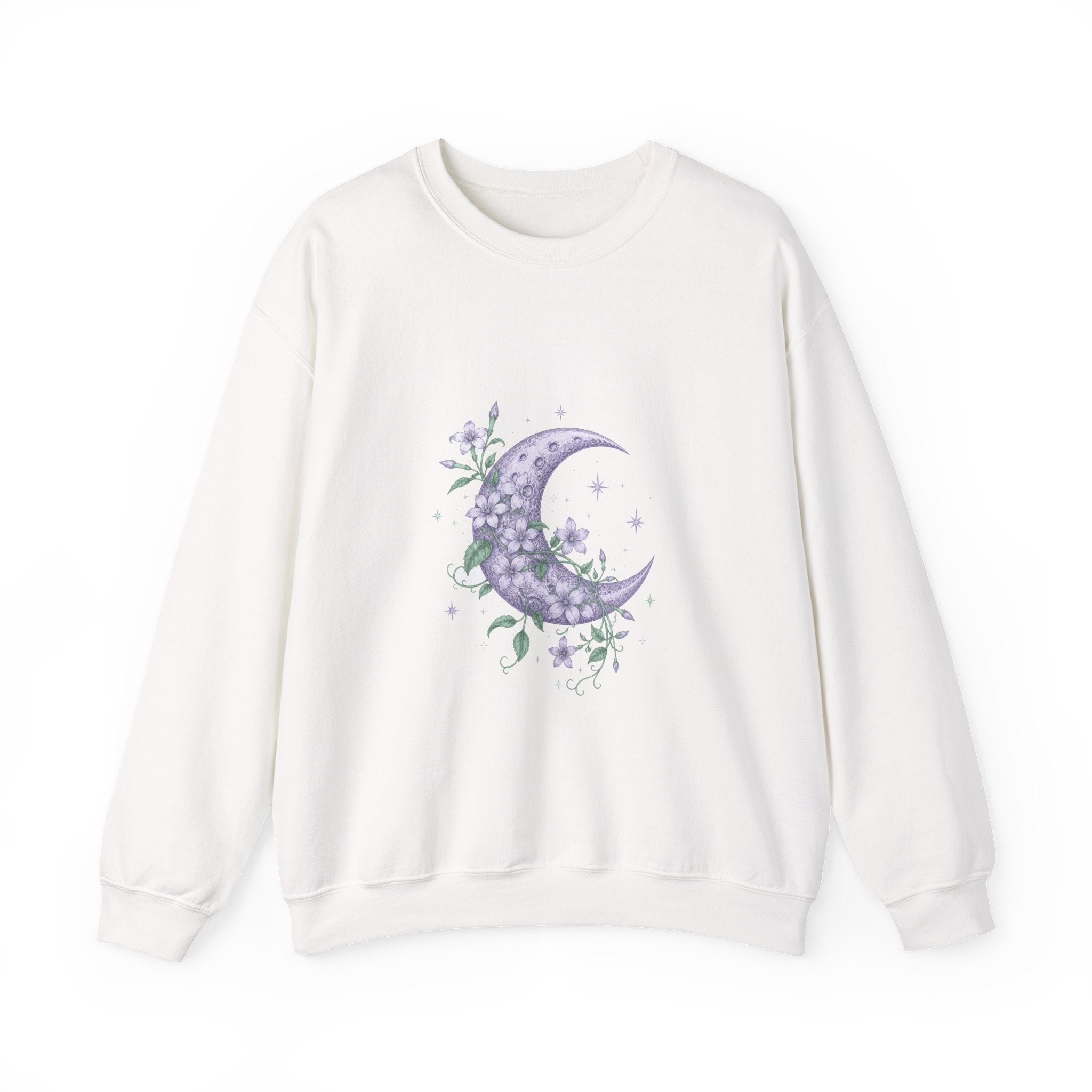 Matching Couple Sweatshirt - Sun & Moon Matching Couple Crewneck Sweatshirt Vintage Art His Hers Wedding Gift - Design A