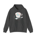 Matching Couple Sweatshirt - Coffee & Tea Matching Couple Hooded Sweatshirt Minimalist Art His Hers Valentine Gift - Design B