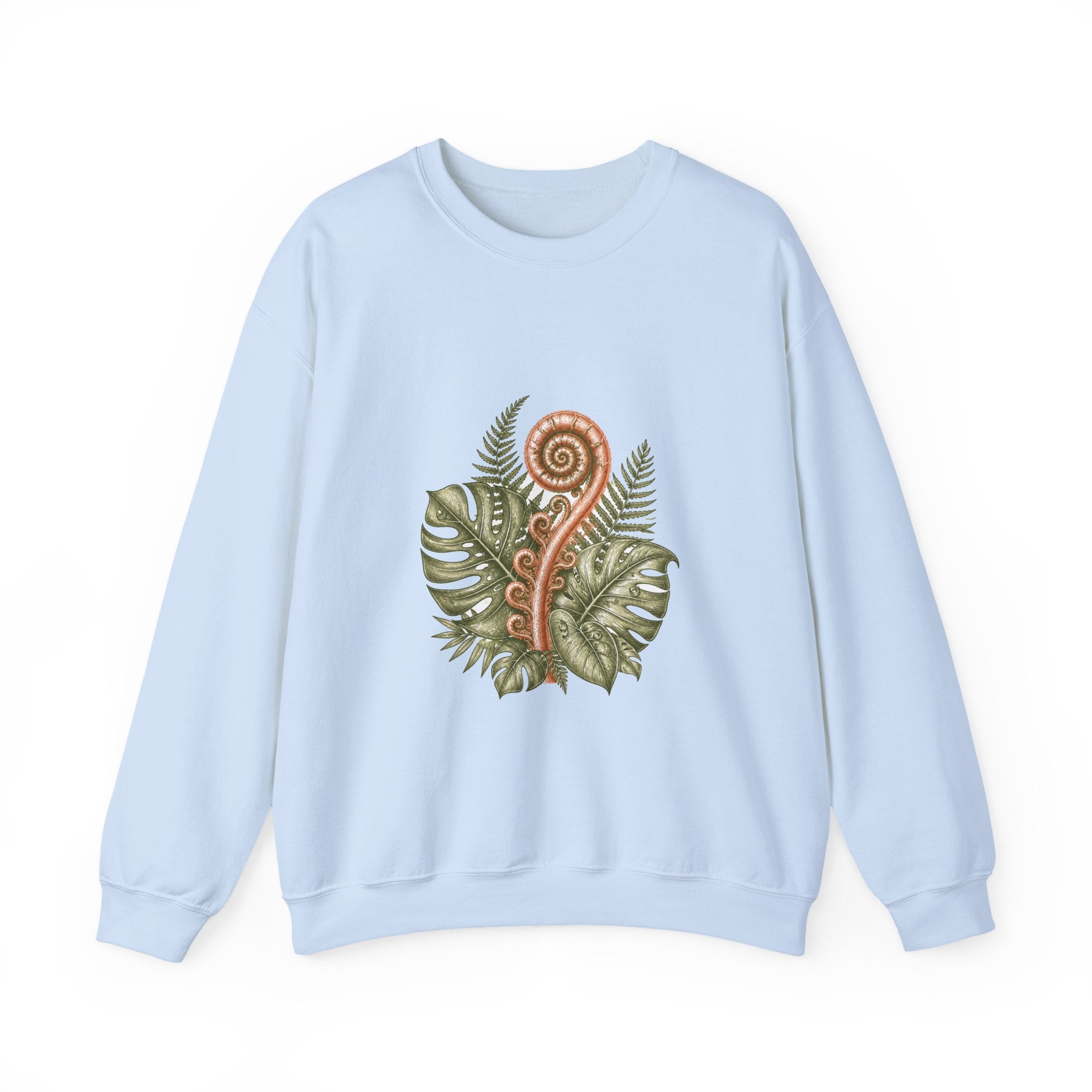 Matching Couple Sweatshirt - Desert & Rainforest Matching Couple Crewneck Sweatshirt Hand-Drawn Art His Hers Best Friend Gift - Design B
