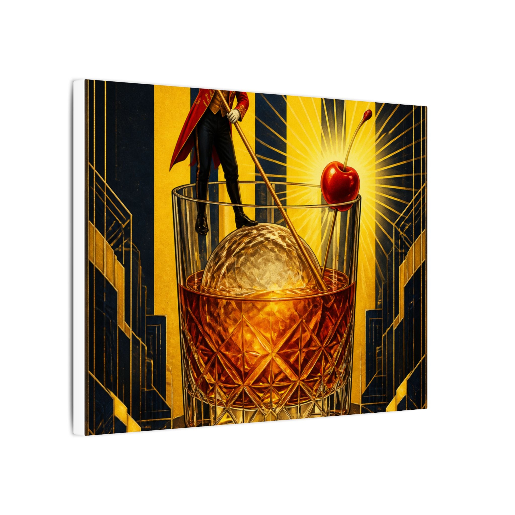 Old Fashioned Ringmaster Wall Art Canvas 16×20 Art Deco Entryway Decor Maximalist Print