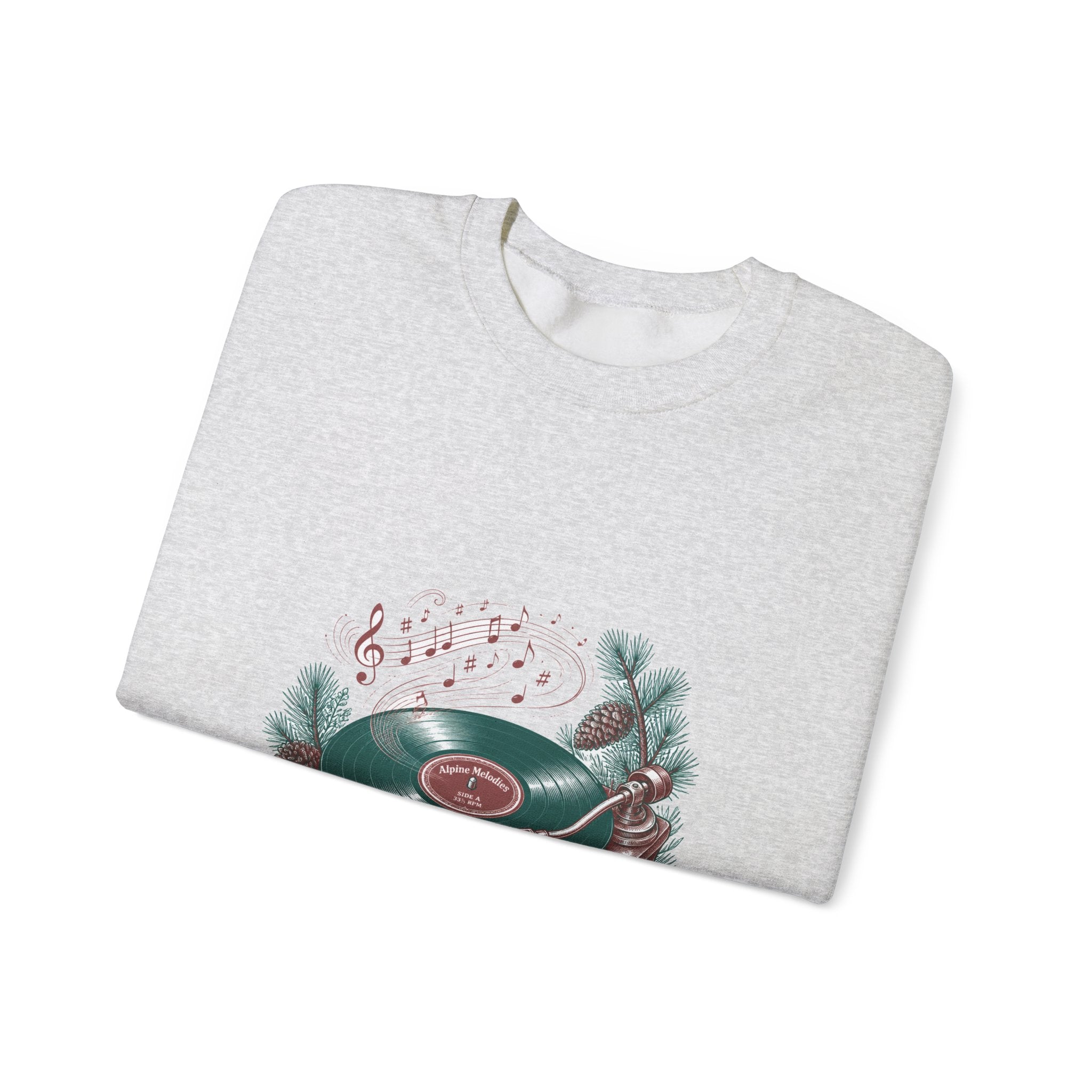 Matching Couple Sweatshirt - Vinyl & Cassette Matching Couple Crewneck Sweatshirt Vintage Art His Hers Wedding Gift - Design A