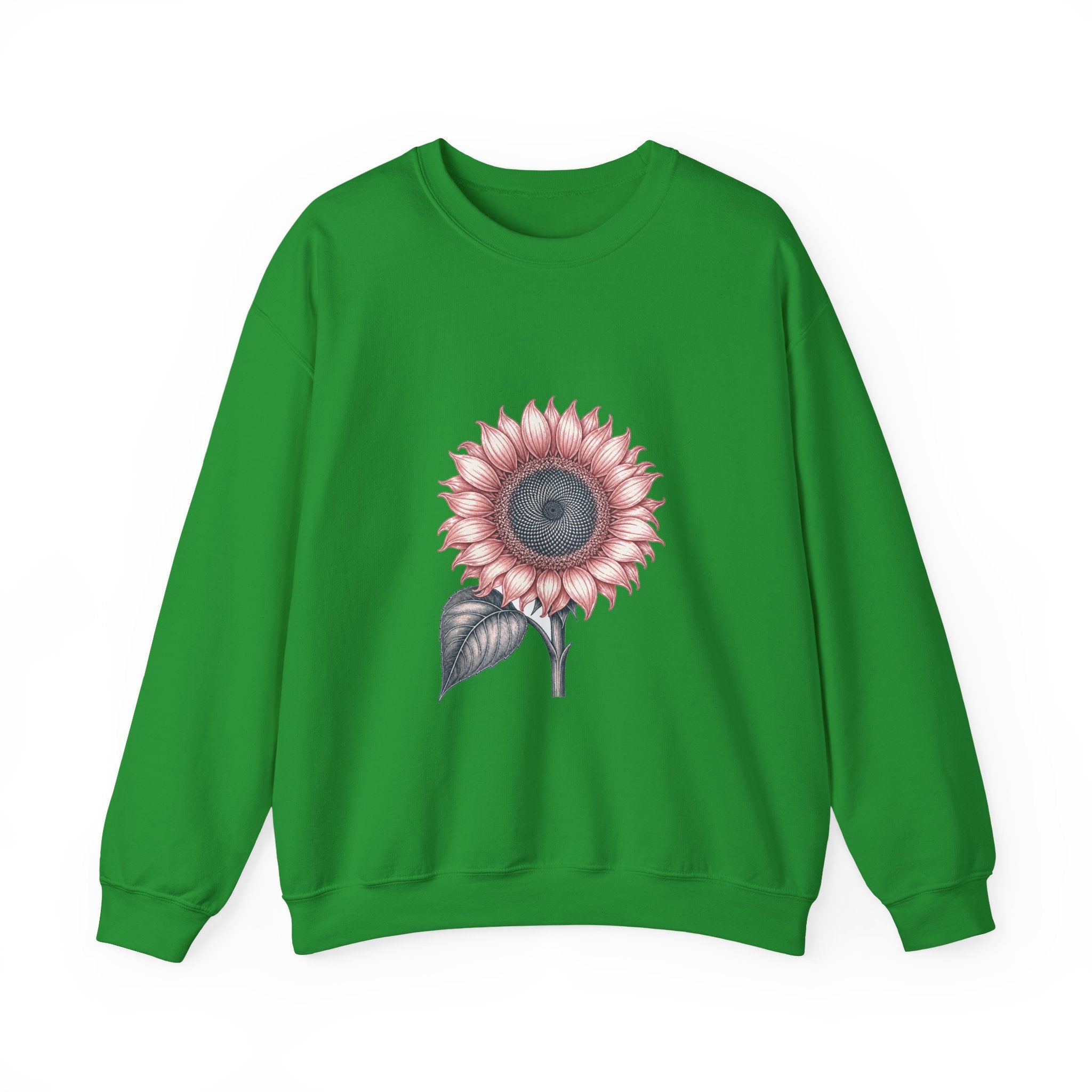 Matching Couple Sweatshirt - Sunflower & Moonflower Matching Couple Comfort Colors Crew Vintage Art His Hers Honeymoon Gift - Design A