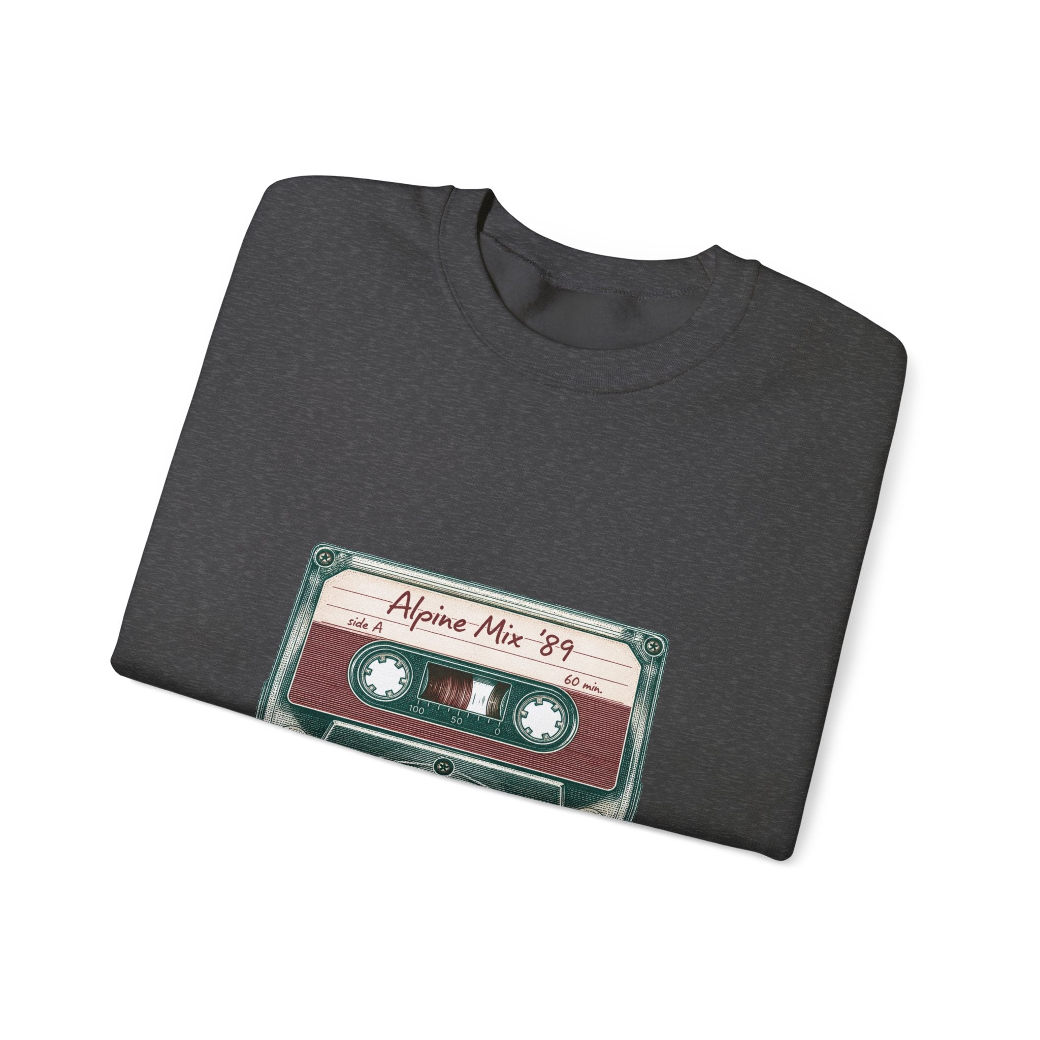 Matching Couple Sweatshirt - Vinyl & Cassette Matching Couple Crewneck Sweatshirt Vintage Art His Hers Wedding Gift - Design B