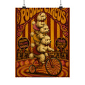 Poodle Stack Bicycle Wall Art Poster 18×24 Psychedelic Cafe Decor Maximalist Print