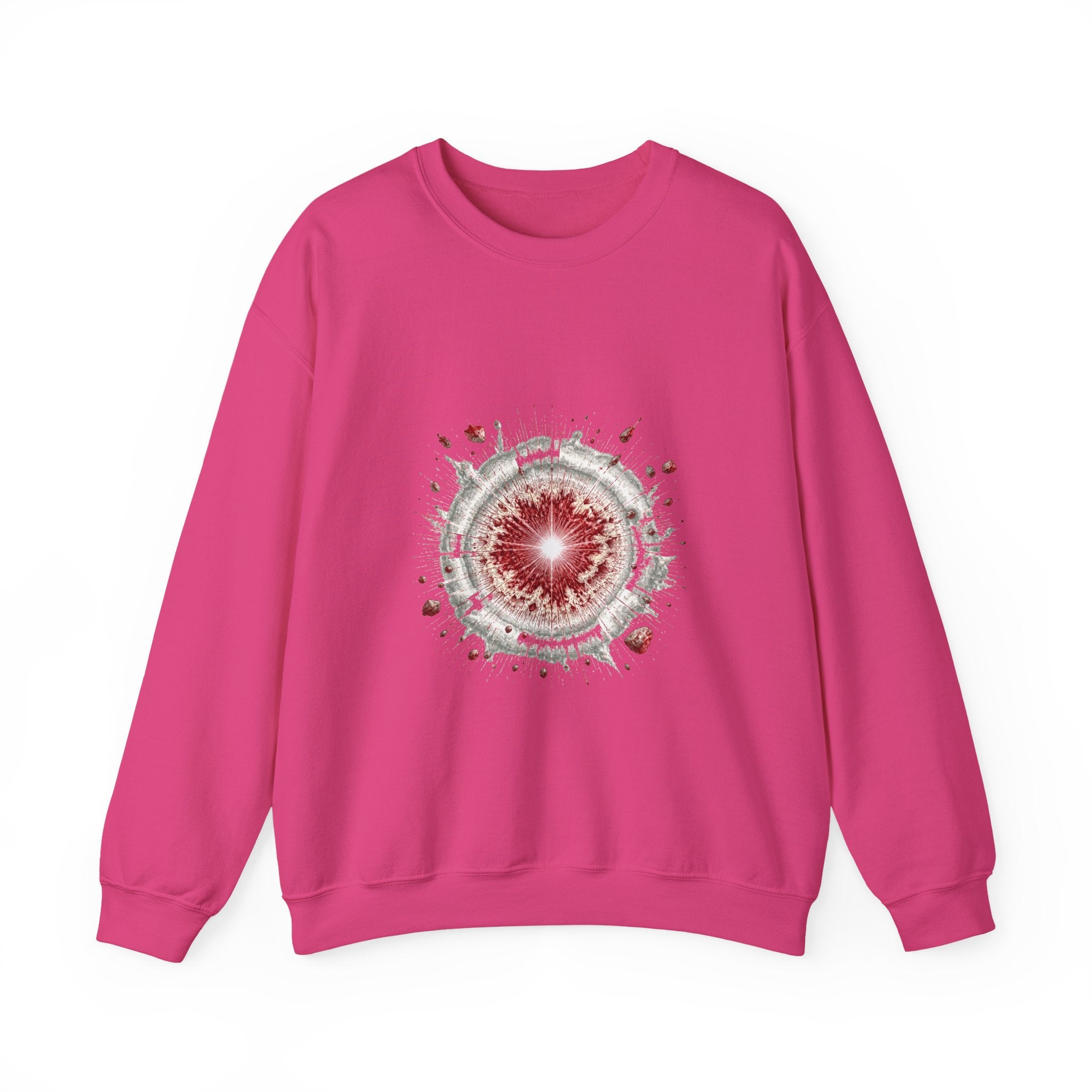 Matching Couple Sweatshirt - Galaxy & Supernova Matching Couple Premium Fleece Sweatshirt Hand-Drawn Art His Hers Anniversary Gift - Design B