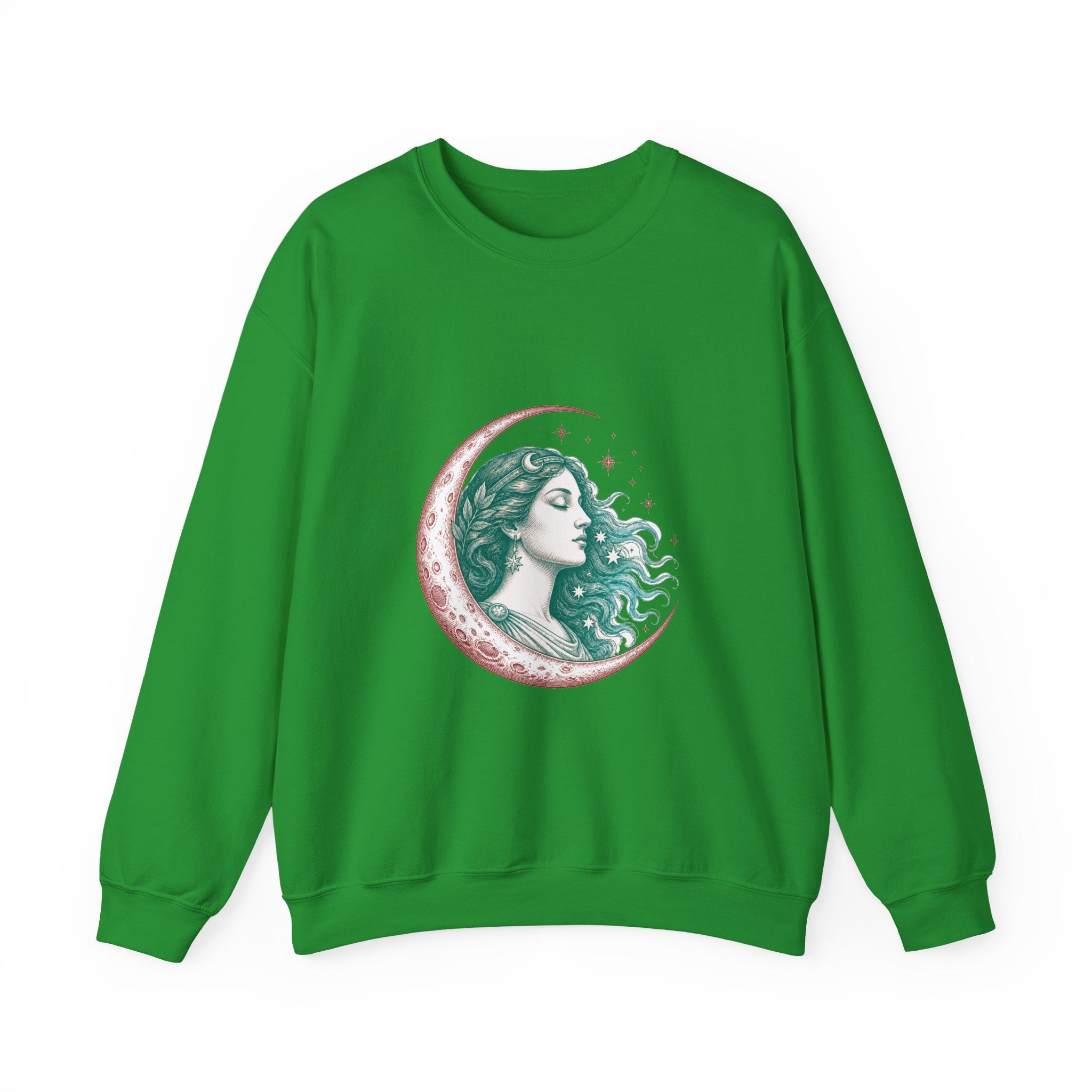 Matching Couple Sweatshirt - Helios & Selene Matching Couple Comfort Colors Crew Vintage Art His Hers Honeymoon Gift - Design B