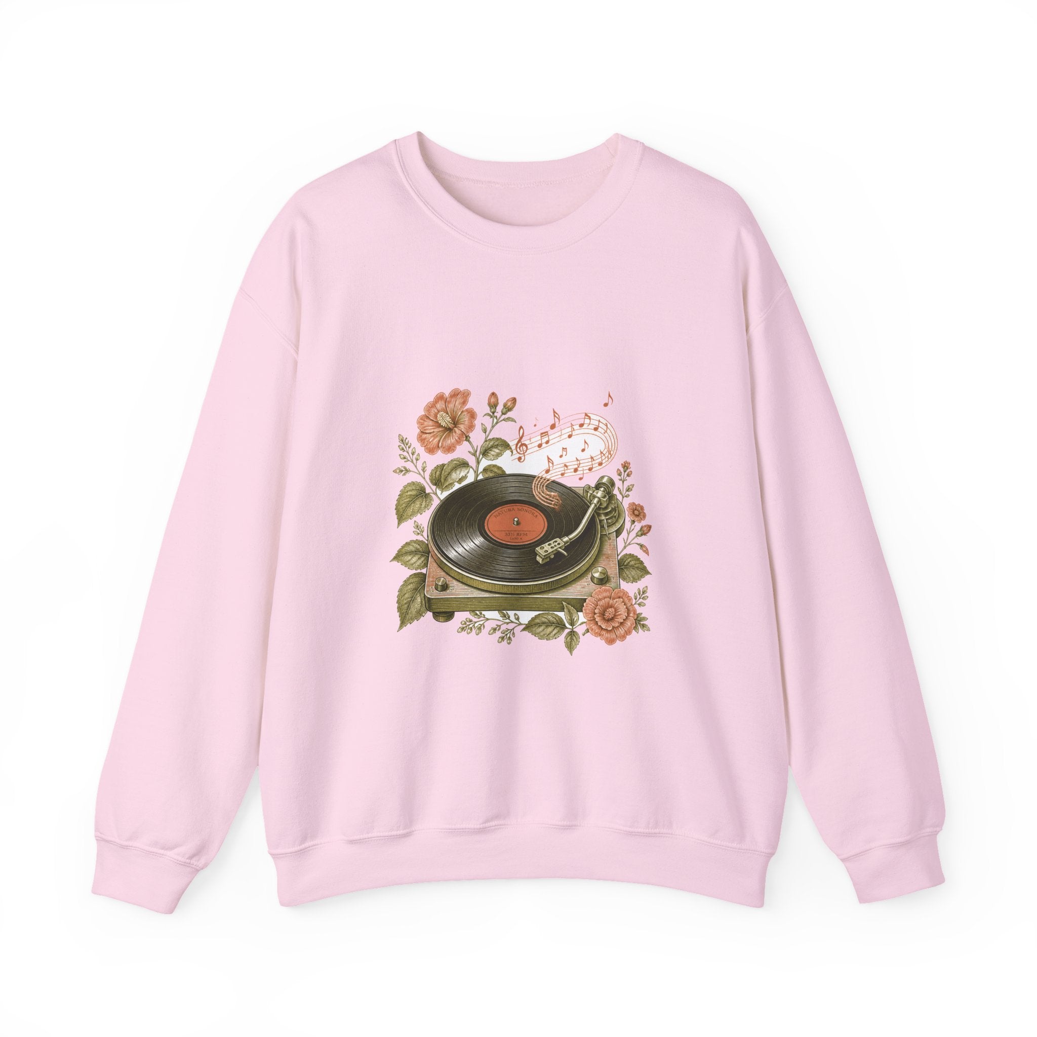 Matching Couple Sweatshirt - Vinyl & Cassette Matching Couple Premium Fleece Sweatshirt Vintage Art His Hers Honeymoon Gift - Design A
