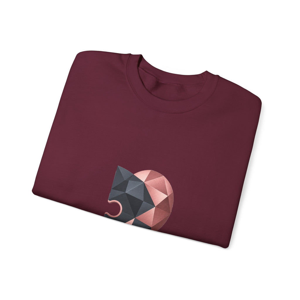 Matching Couple Sweatshirt - Puzzle Pieces Matching Couple Comfort Colors Crew Geometric Art His Hers Love Gift - Design B
