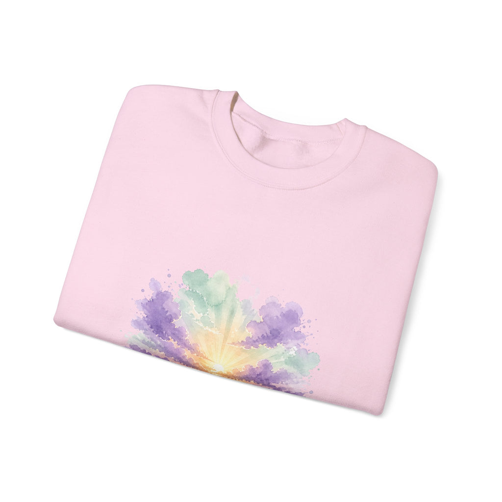 Matching Couple Sweatshirt - Sunrise & Sunset Matching Couple Comfort Colors Crew Watercolor Art His Hers Birthday Gift - Design A