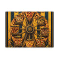 Pizza Ferris Wheel Wall Art Canvas 16×20 Baroque Home Office Decor Maximalist Print